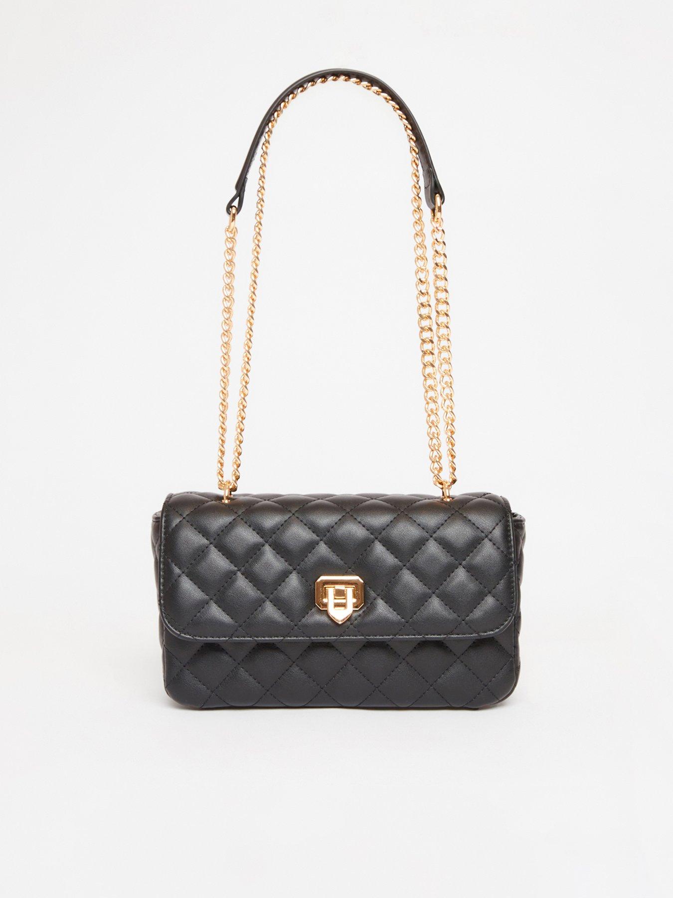 undefined Black Quilted Cross Body Bag