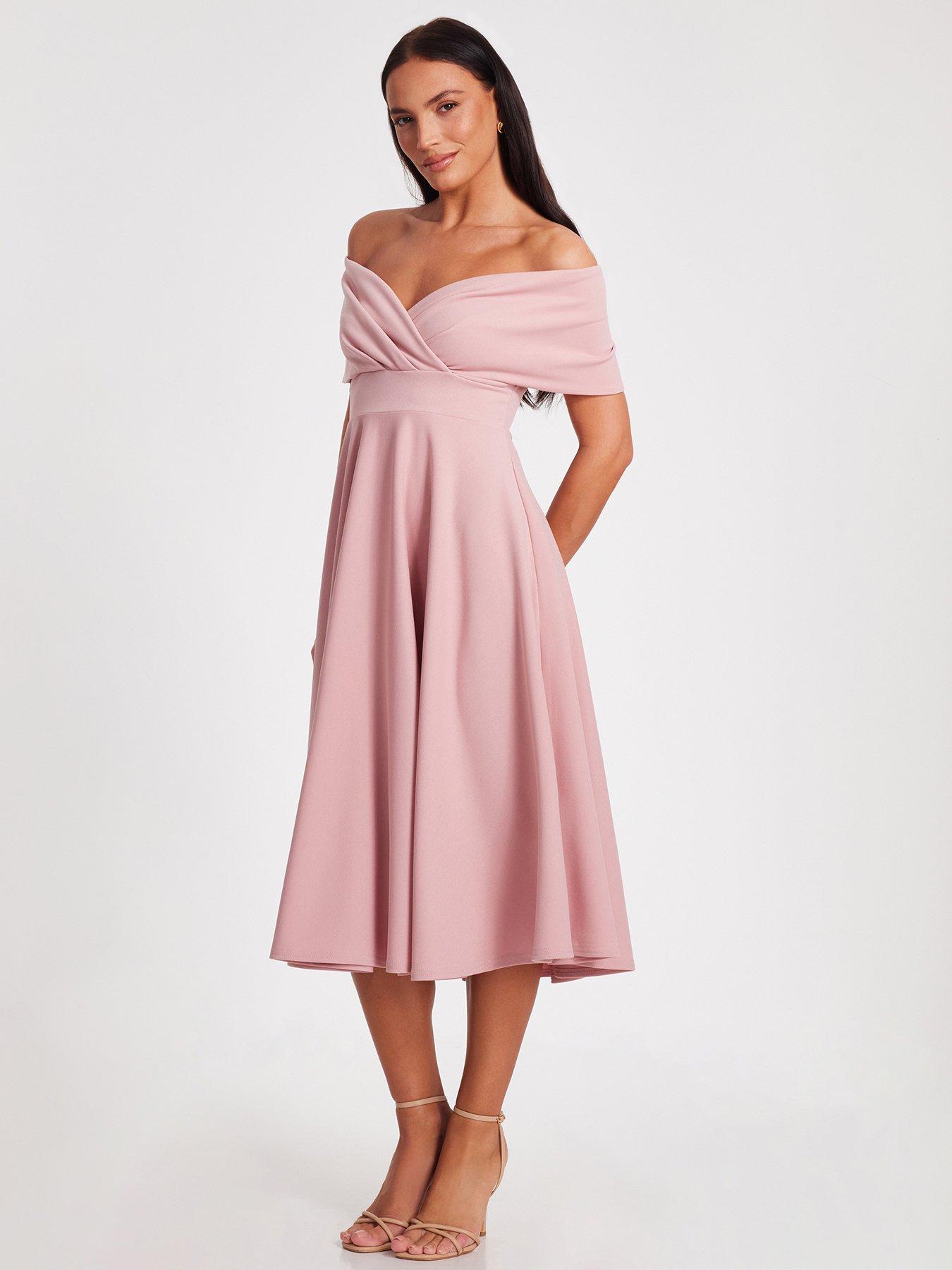 chinese dress ladies Sweet Embrace Lace Dress Pink