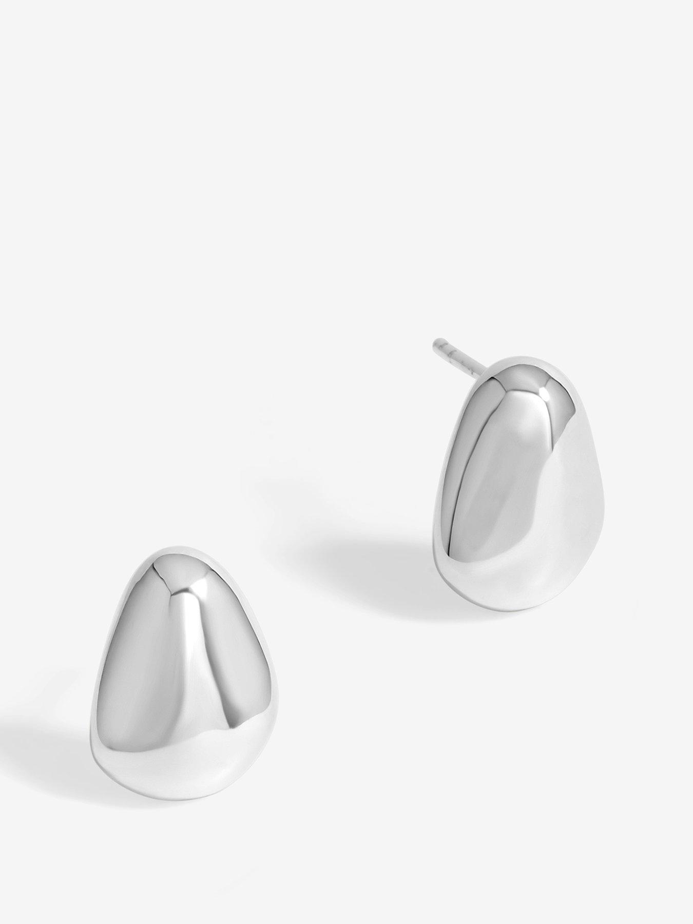 undefined Sterling Silver 925 Polished Nugget Stud Earrings