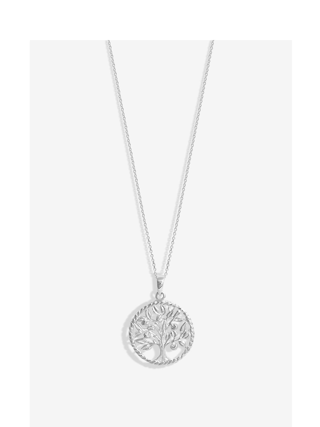 undefined Sterling Silver 925 Tree of Love Pendant