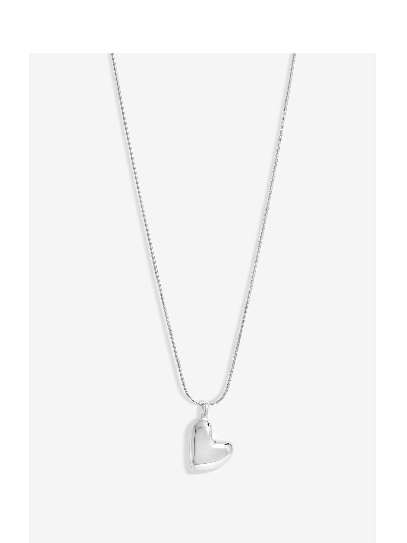 undefined Sterling Silver 925 Molten Heart Pendant