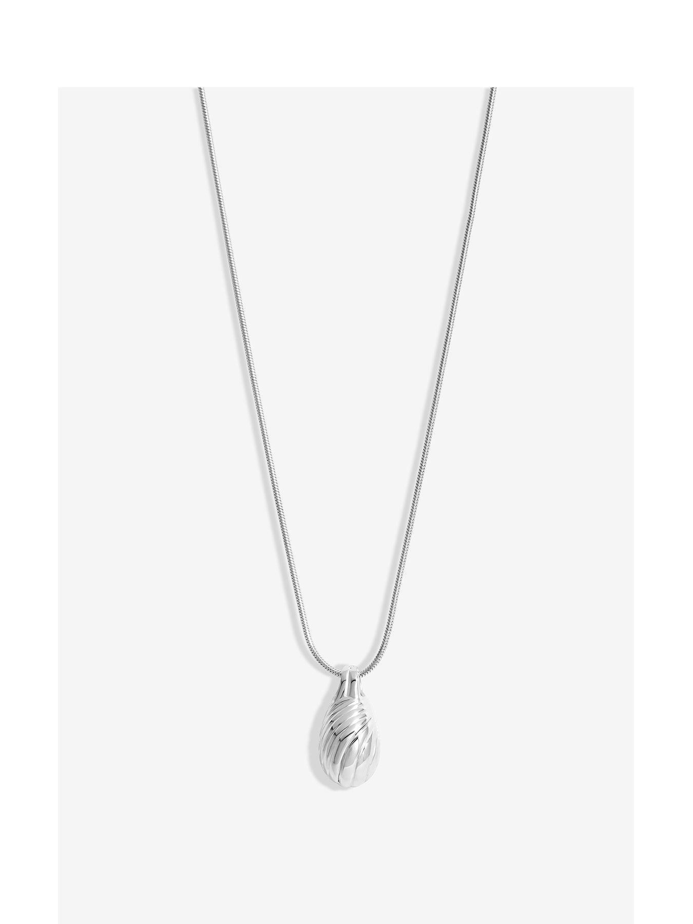 undefined Sterling Silver 925 Textured Nugget Pendant