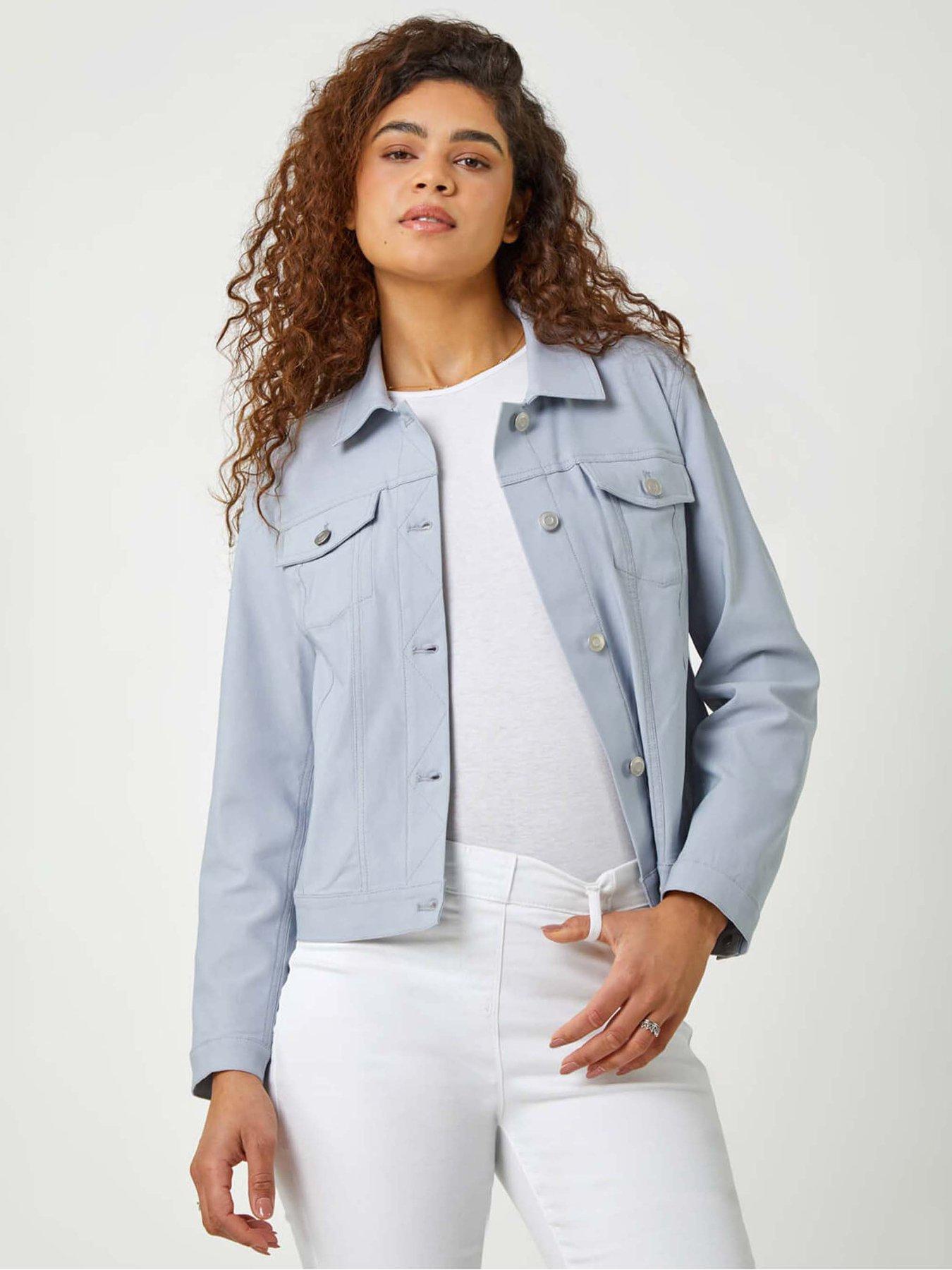undefined Stretch Pocket Detail Jacket - Grey