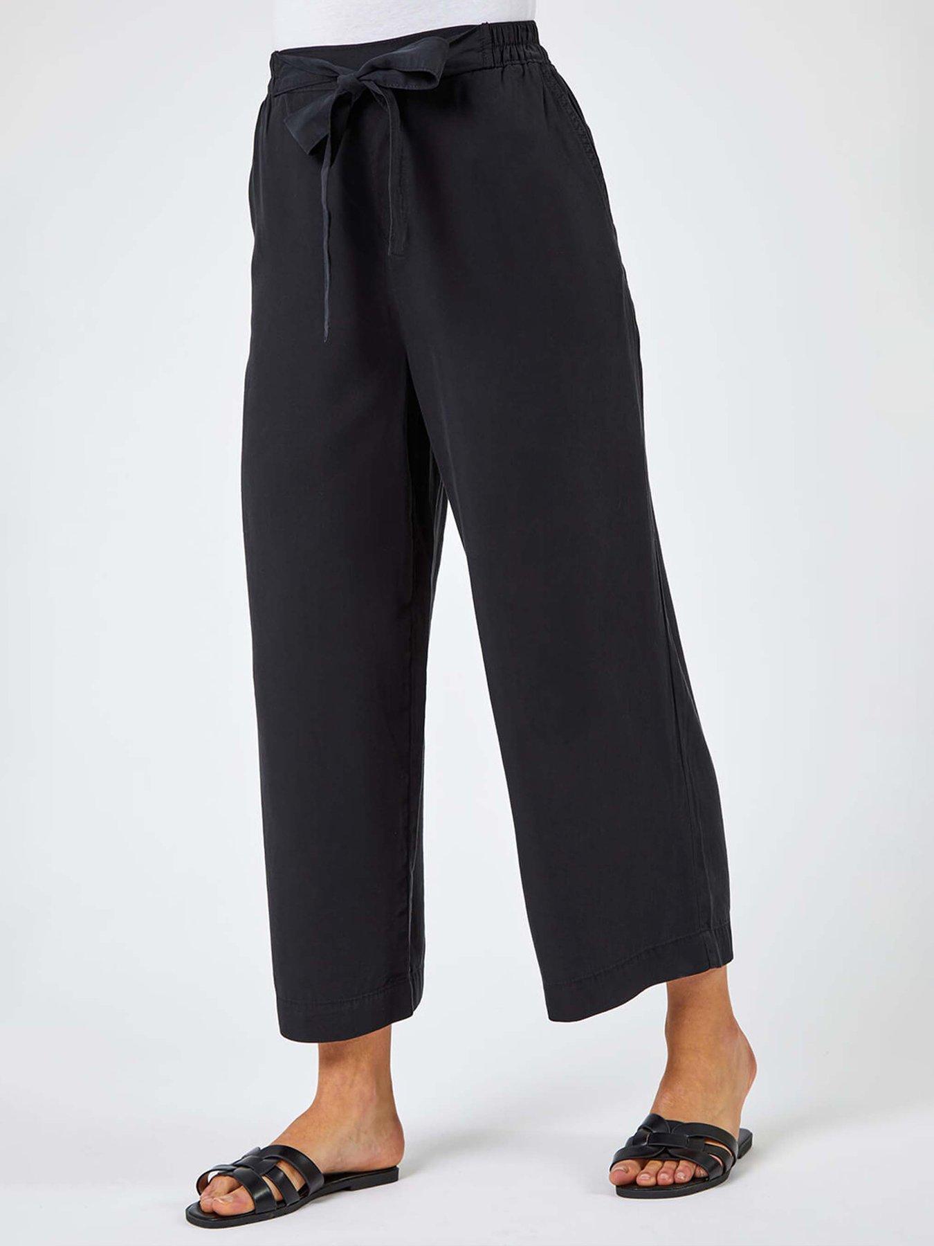 undefined Waist Tie Detail Culottes