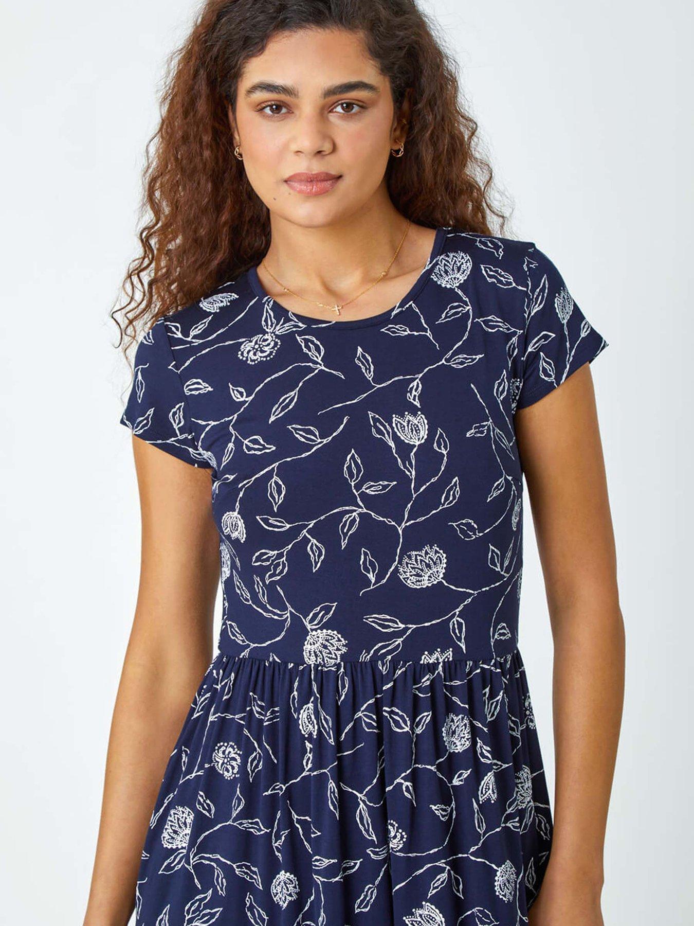 Rome Pattern Print Dress