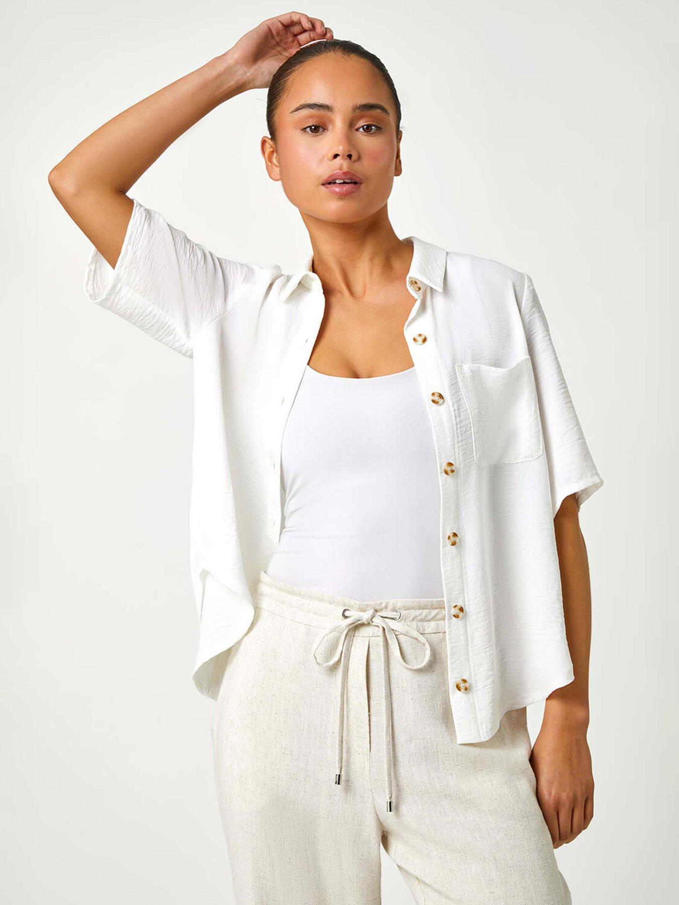 Image of Roman Petite Button Up Pocket Shirt