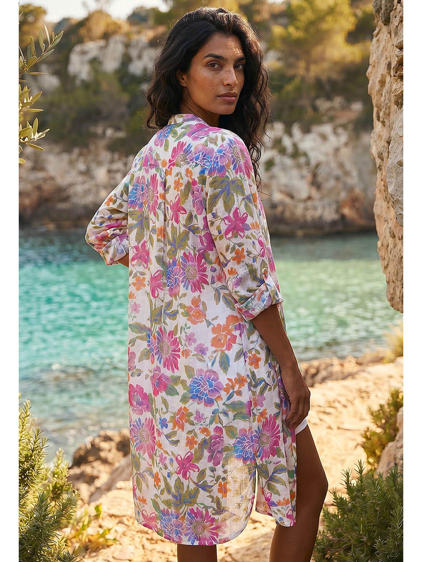 Floral Longline Blouse - SALE 849