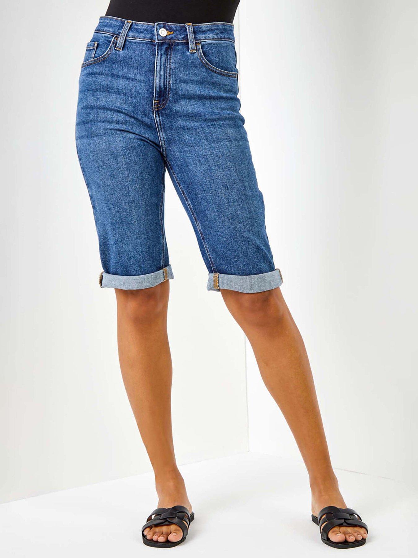undefined Essential Stretch Knee Length Shorts