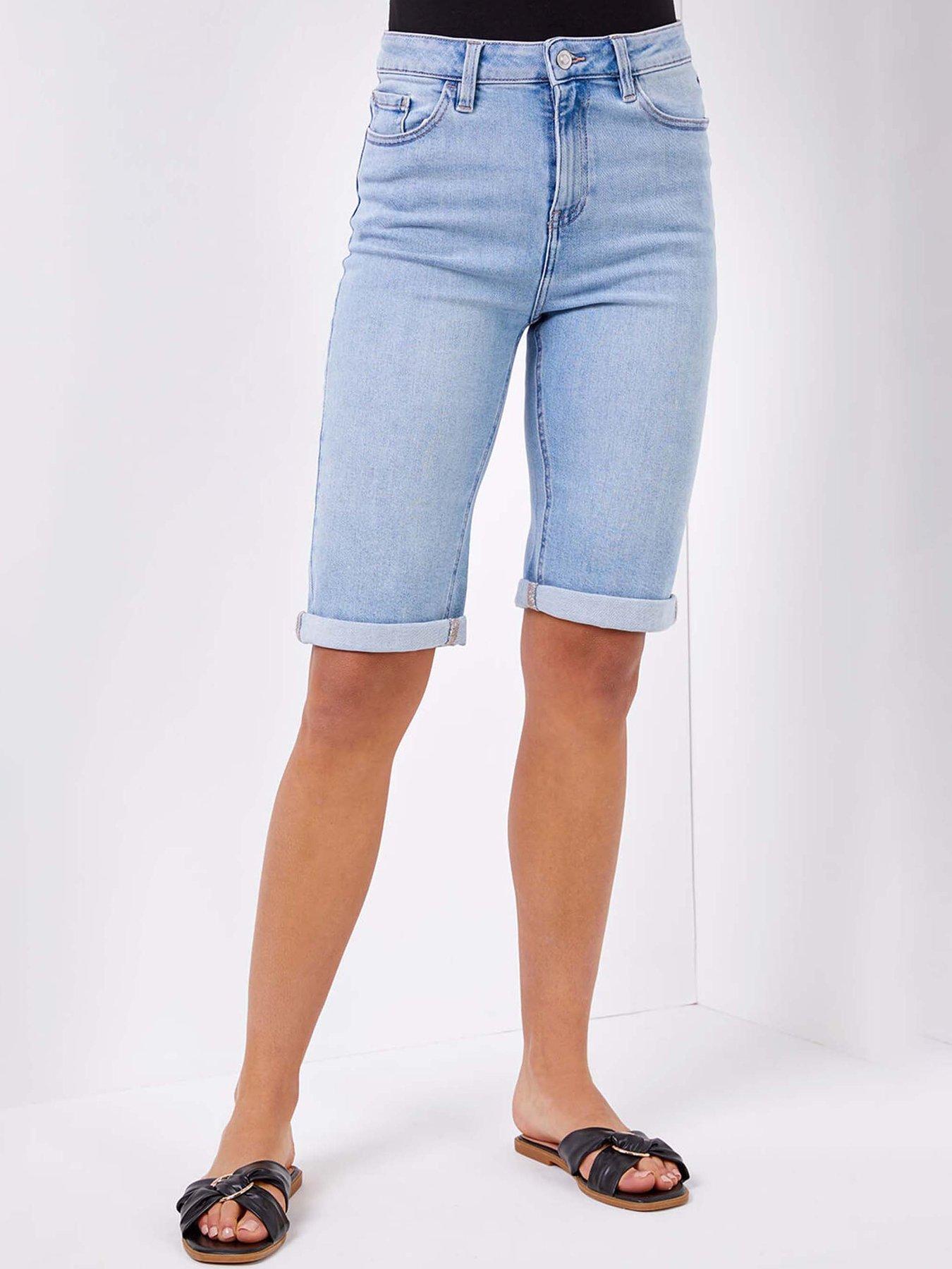 undefined Essential Stretch Knee Length Shorts