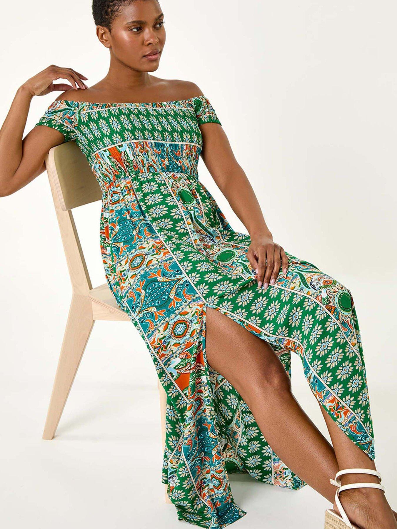 women tank dress Women's Cotton Hemp its an effortless SHEIN Cotton/Polyester Midi Dresses Color:Light-Green h21