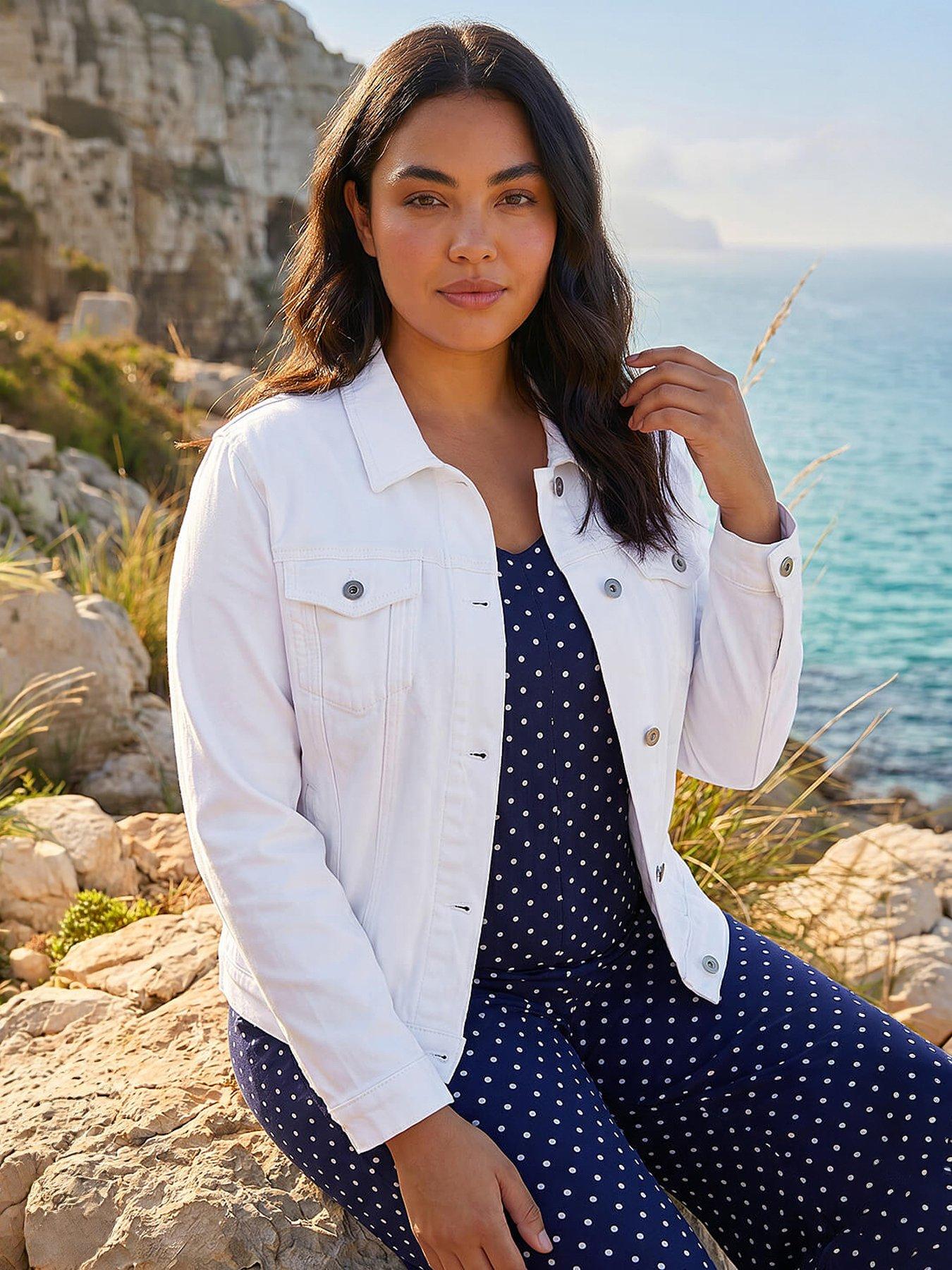 Roman Curve Mid Wash Denim Jacket