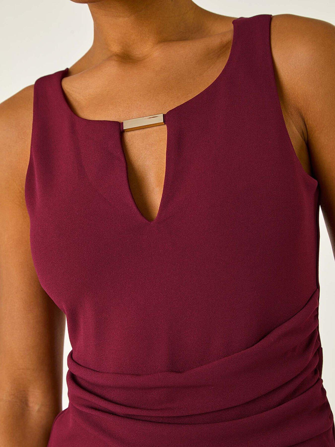 Roman Ruched Front Crossover Jumpsuit | Very