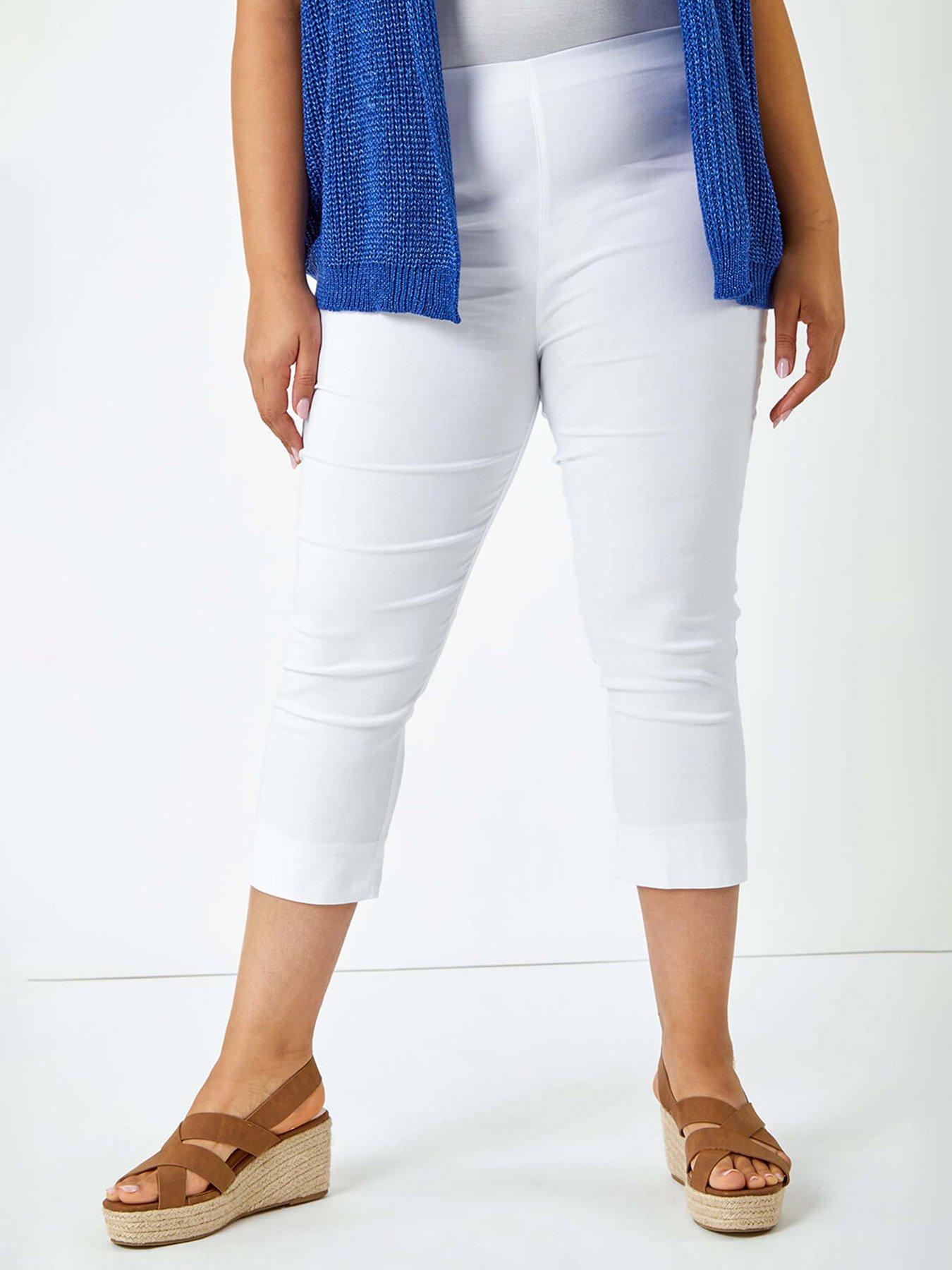 undefined Curve Cropped Stretch Trouser
