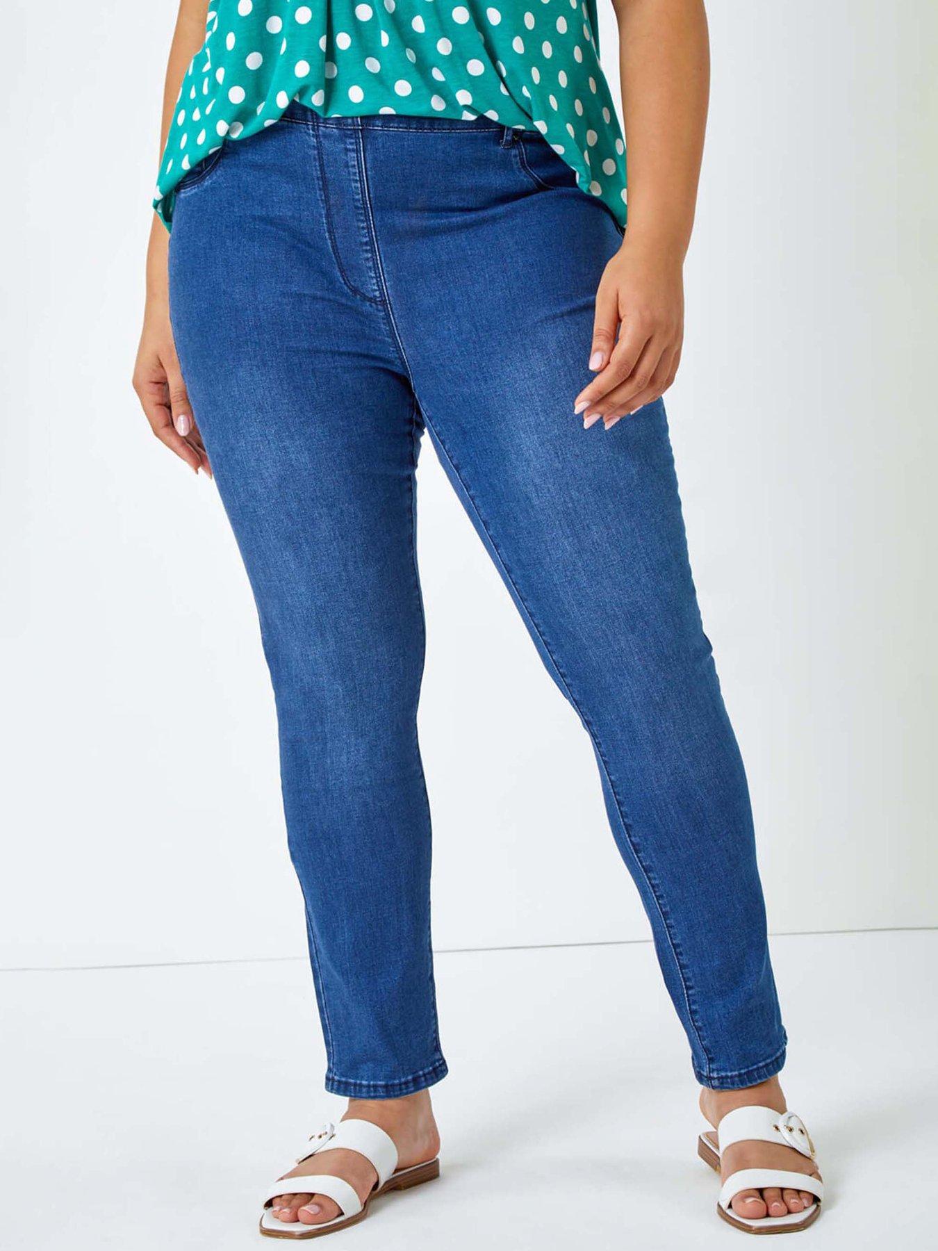Roman Curve Stretch Denim Jegging