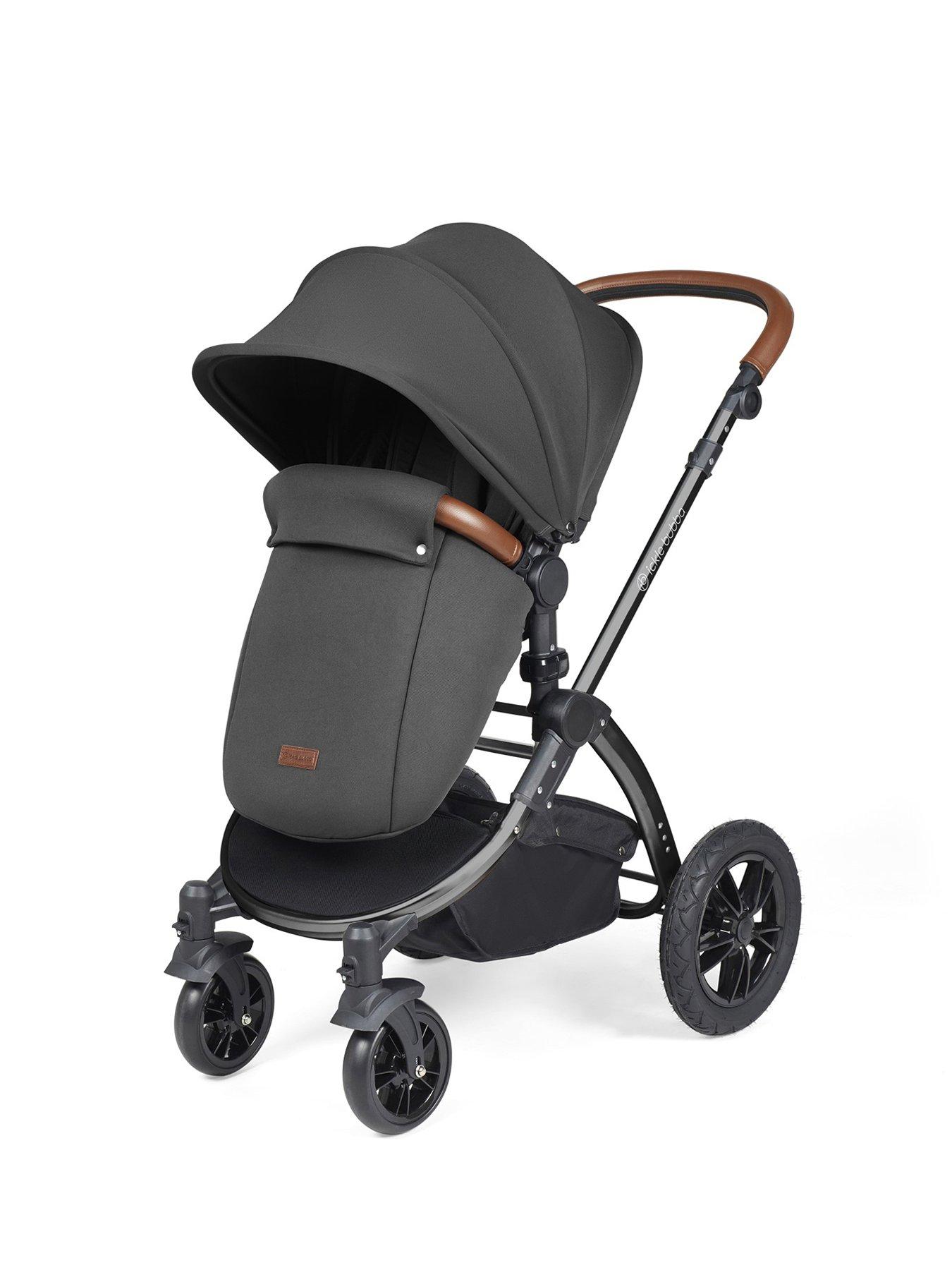 Image 4 of 7 of Ickle Bubba Stomp Luxe Aio, I-Size &amp; Isofix Base - Black / Charcoal Grey / Tan