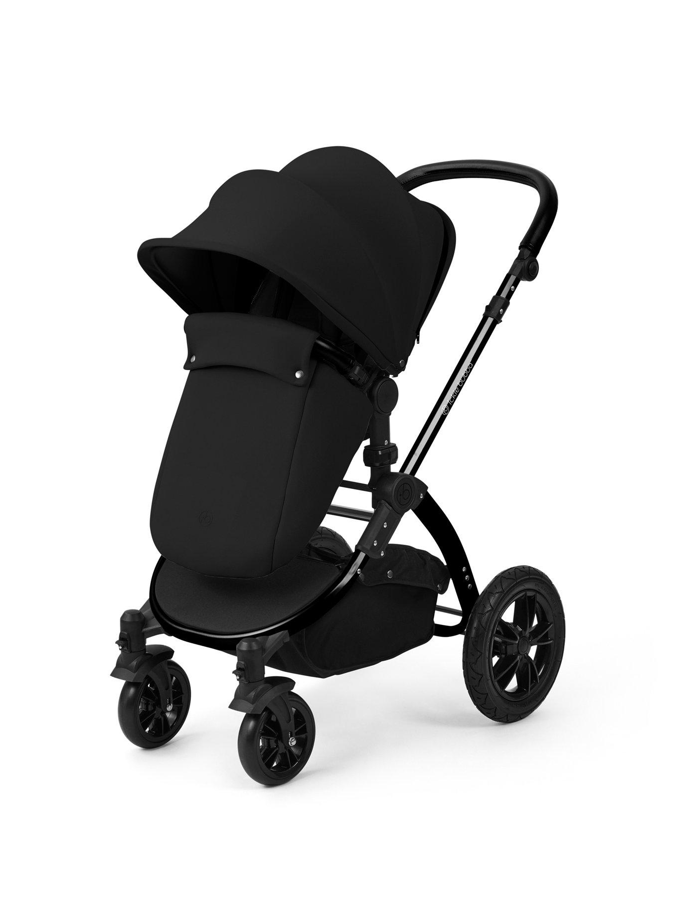 Image 3 of 7 of Ickle Bubba Stomp Luxe 12 Piece Travel System with i-Size Cirrus Car Seat &amp; ISOFIX Base - Black / Midnight / Black