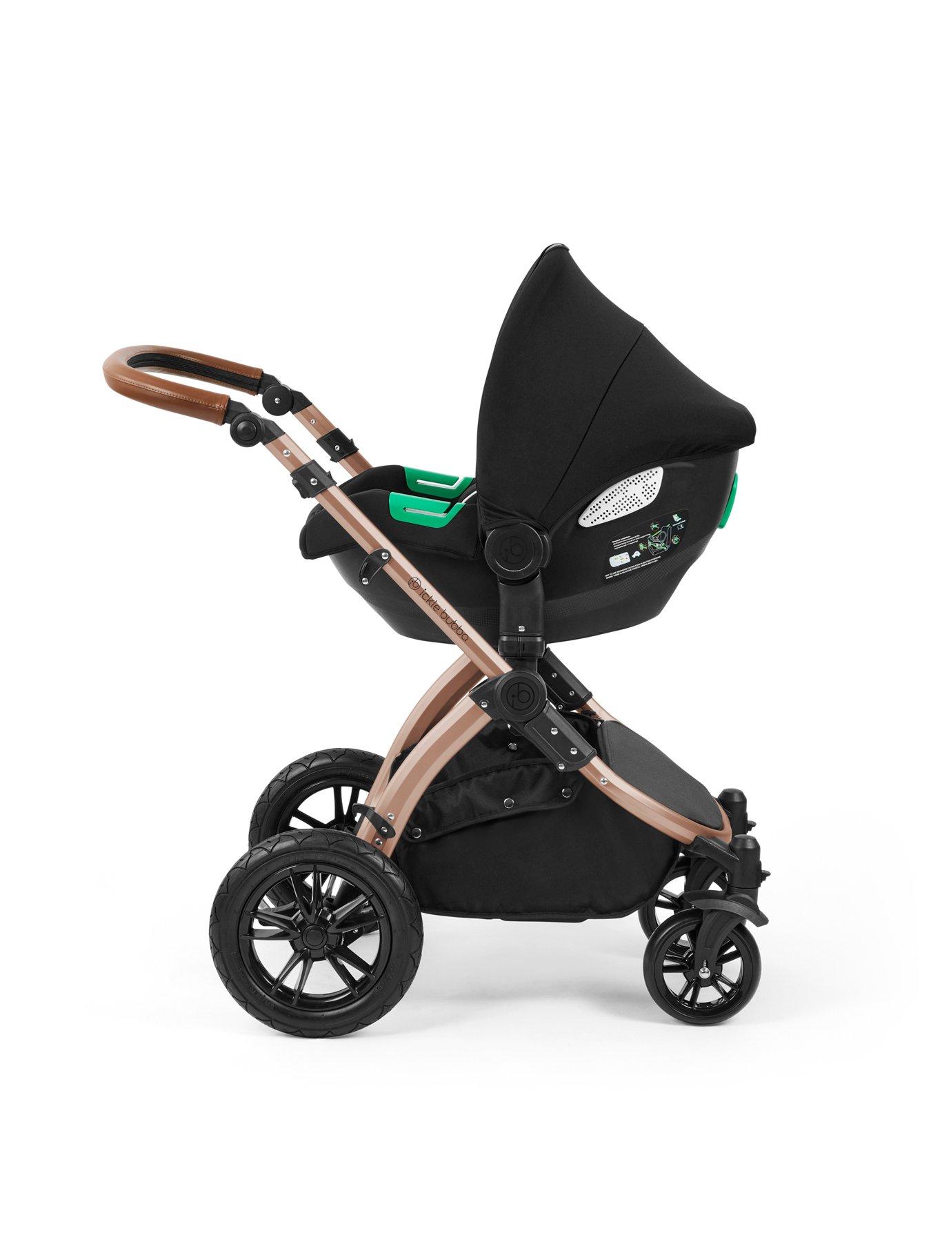 Image 6 of 7 of Ickle Bubba Stomp Luxe 12 Piece Travel System with i-Size Cirrus Car Seat &amp; ISOFIX Base - Bronze / Woodland / Tan
