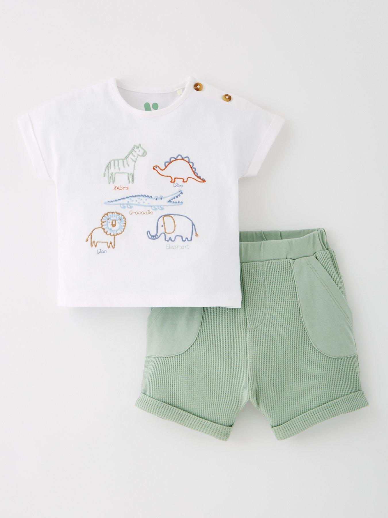 undefined Safari T-Shirt and Short Set - Multi