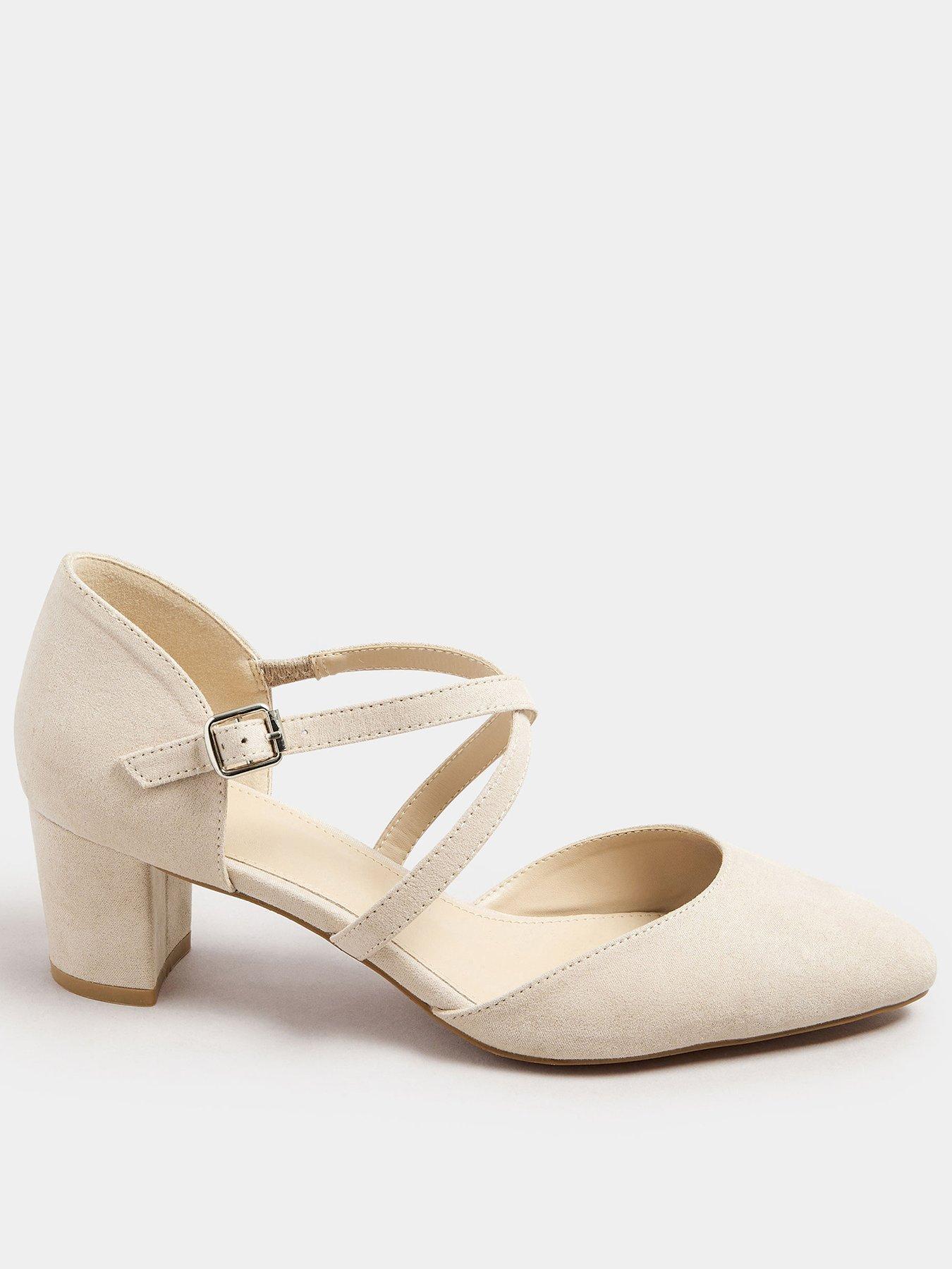 undefined Cross Strap Block Heel Mary Janes