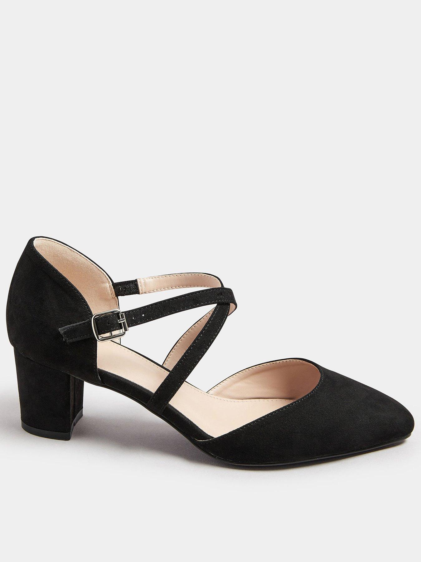 Image 1 of 4 of Long Tall Sally Cross Strap Block Heel Mary Janes