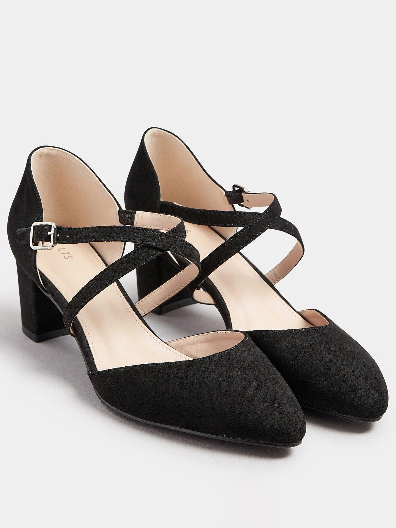 Image 2 of 4 of Long Tall Sally Cross Strap Block Heel Mary Janes