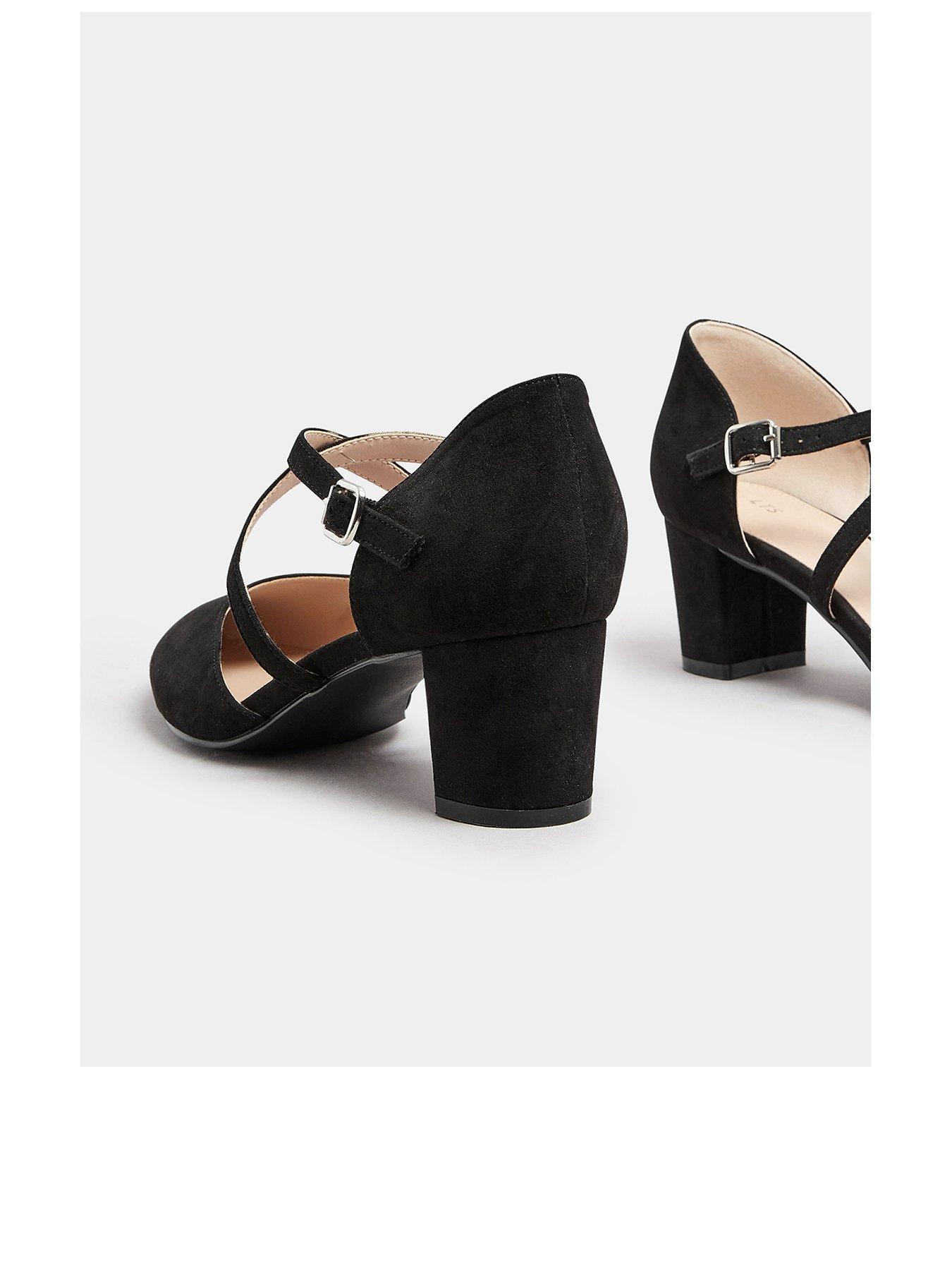 Image 3 of 4 of Long Tall Sally Cross Strap Block Heel Mary Janes