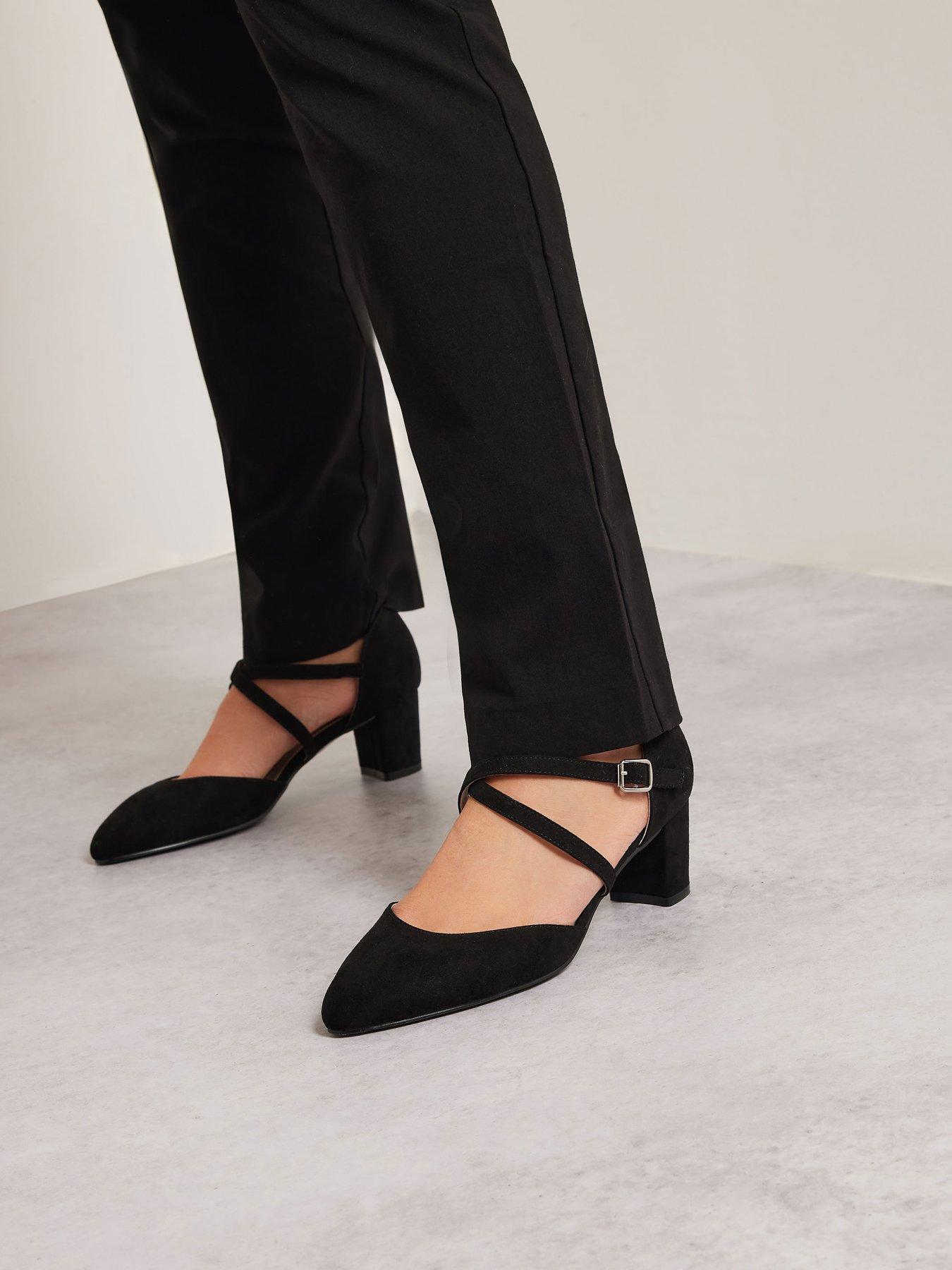 Image 4 of 4 of Long Tall Sally Cross Strap Block Heel Mary Janes