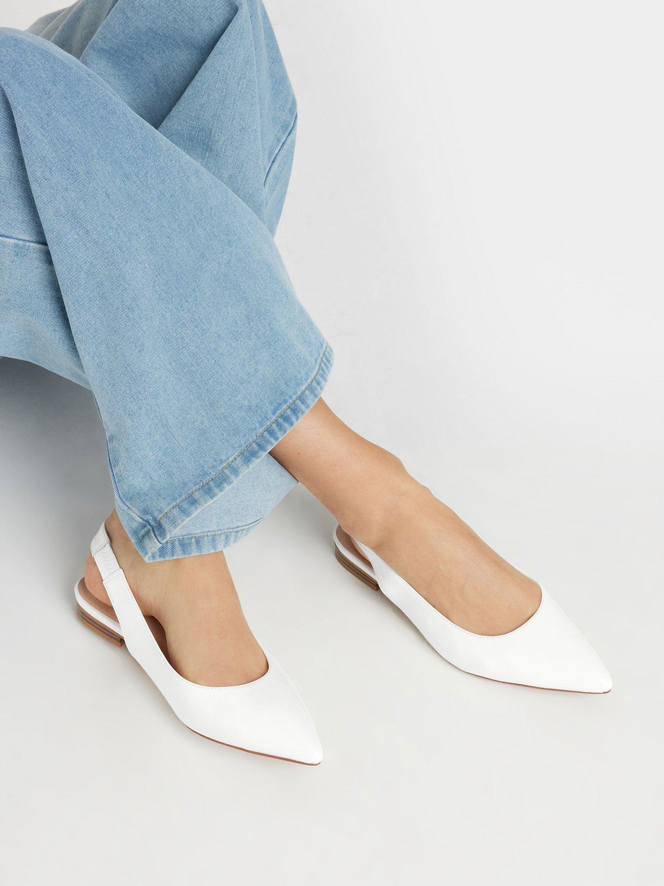 Image 4 of 4 of Long Tall Sally Flat Patent Pointed Toe Slingbacks