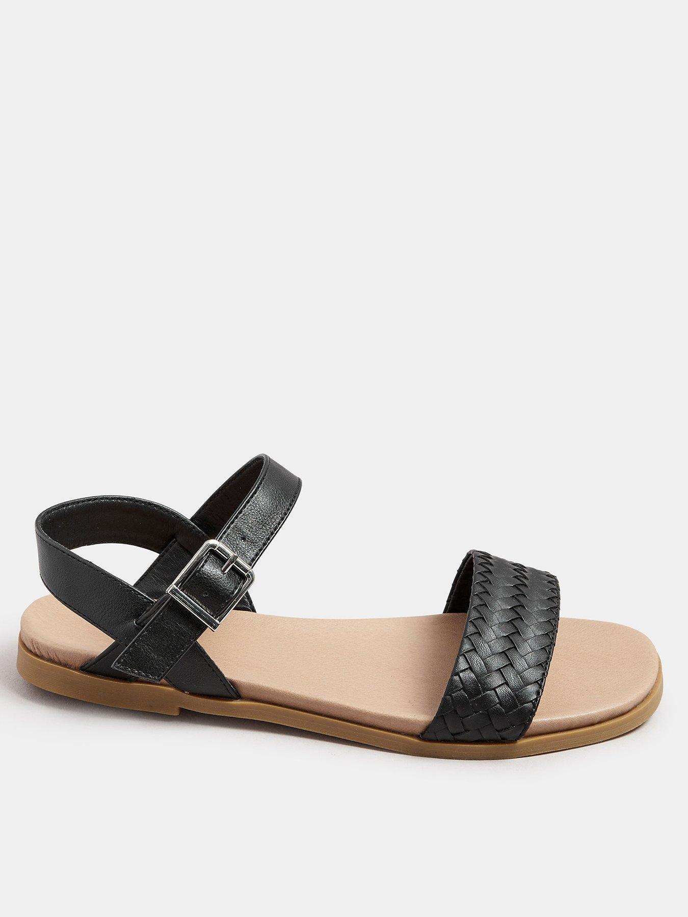 undefined Extra Wide Fit Two Part Woven Sandal