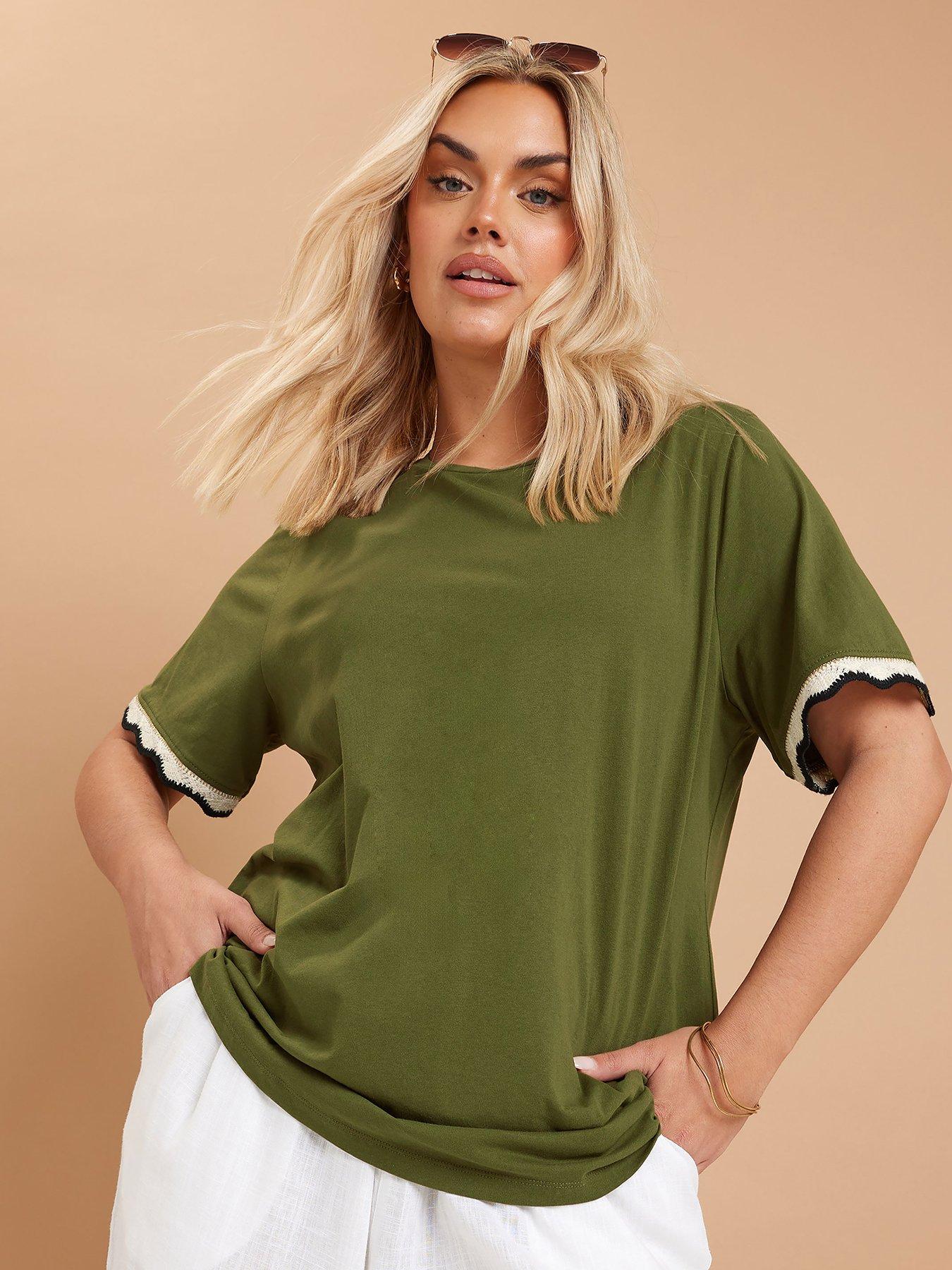 undefined Curve Lurex Trim T-shirt