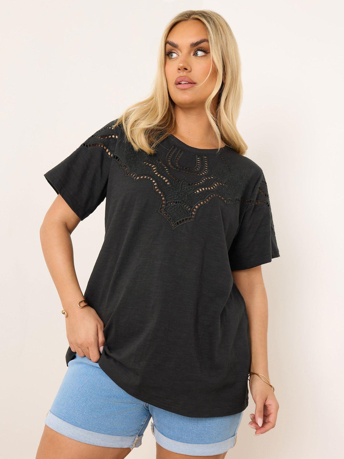 undefined Curve Ladder Insert T-shirt