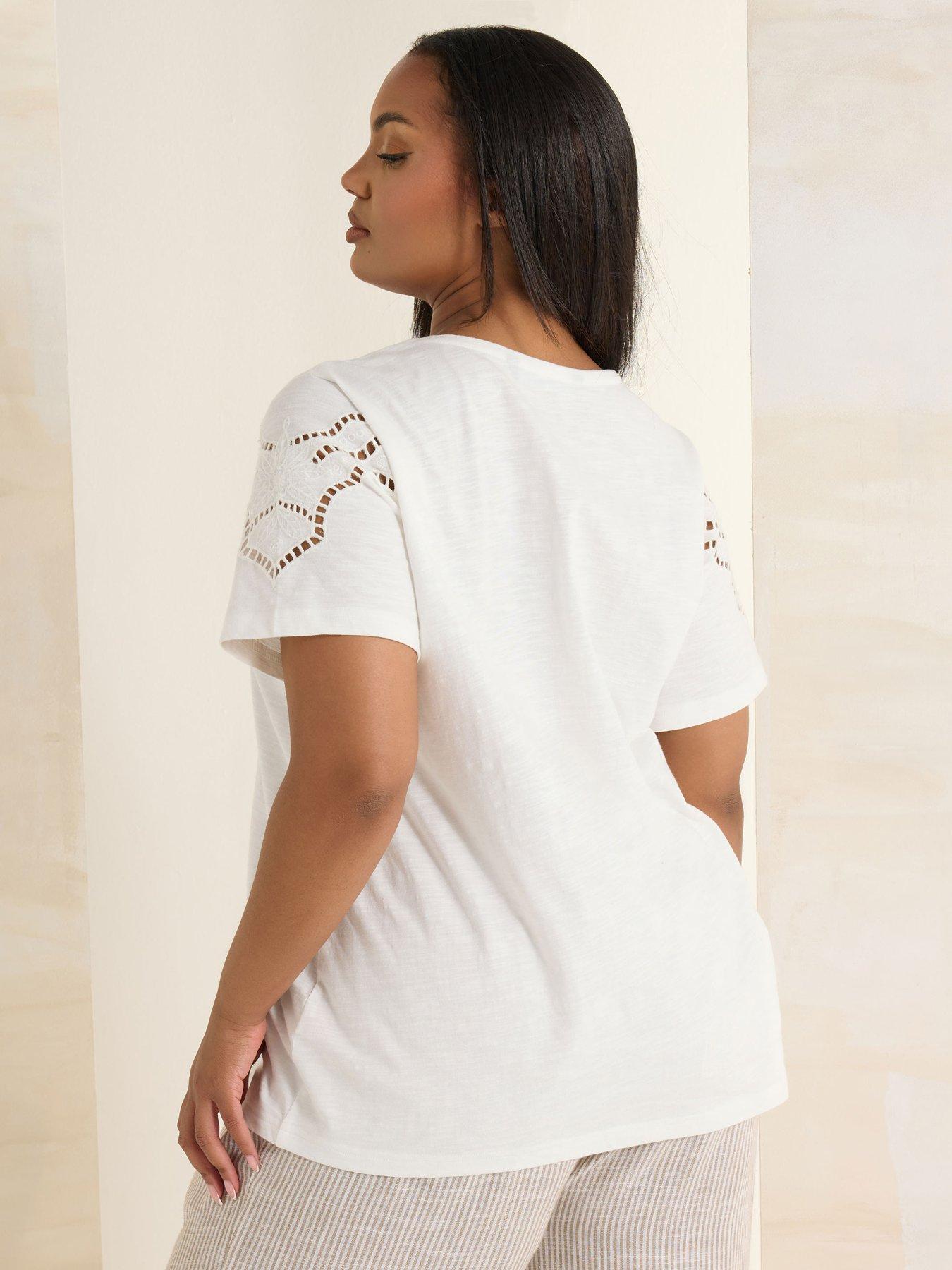 Image 2 of 4 of Yours Curve Ladder Insert T-shirt