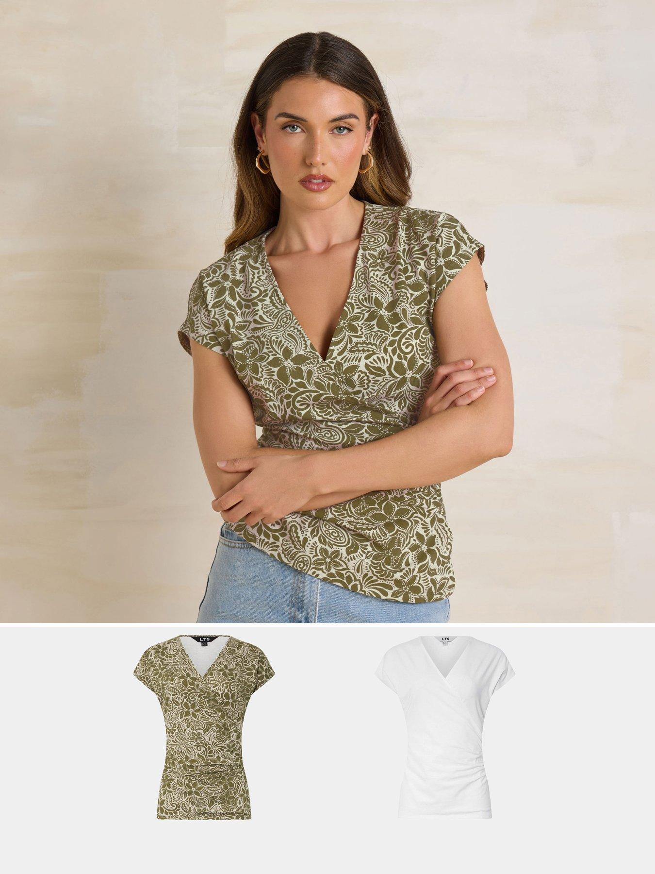 undefined Tall 2 Pack Wrap Top