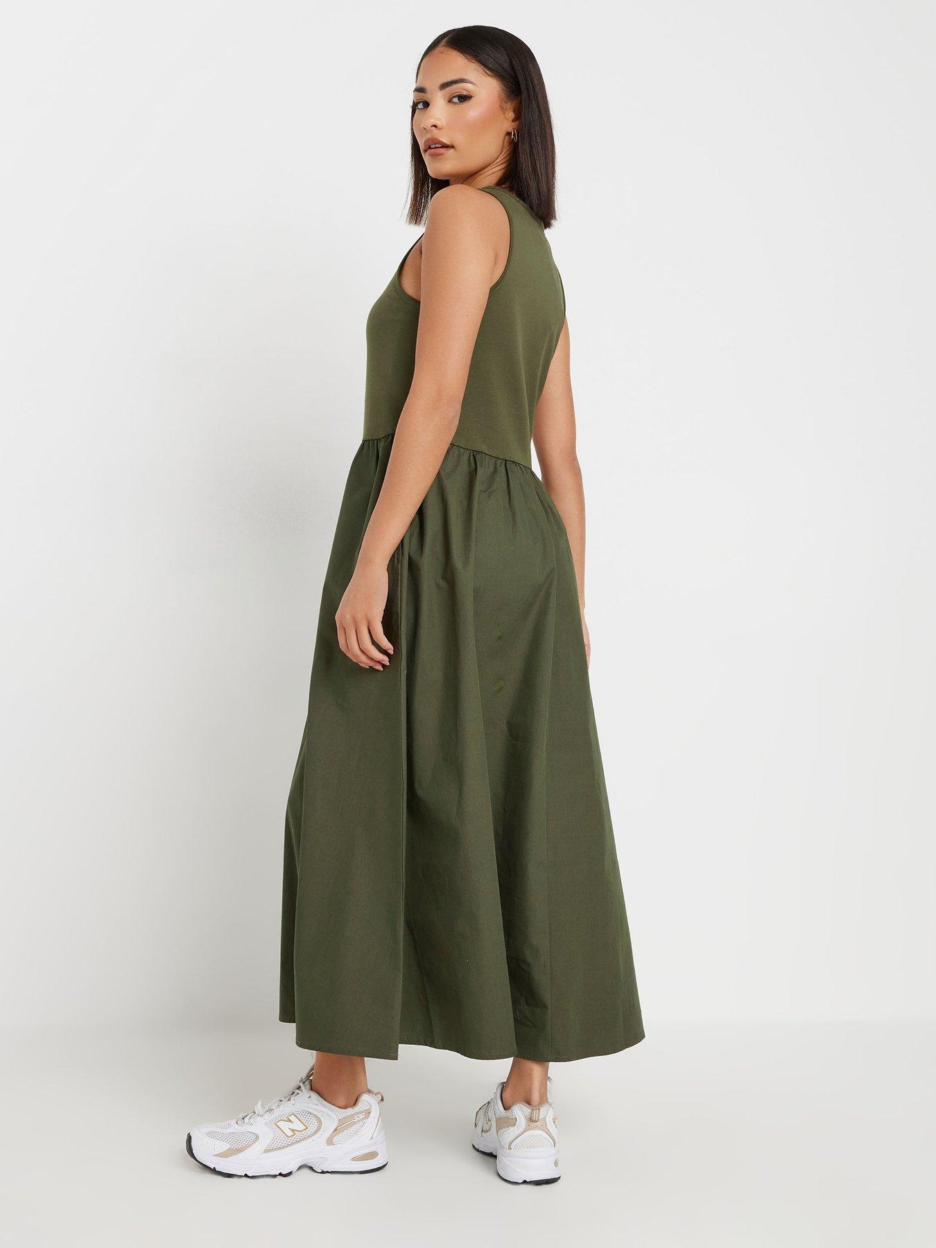 Image 2 of 4 of PixieGirl Petite Sleeveless Poplin Skater Dress