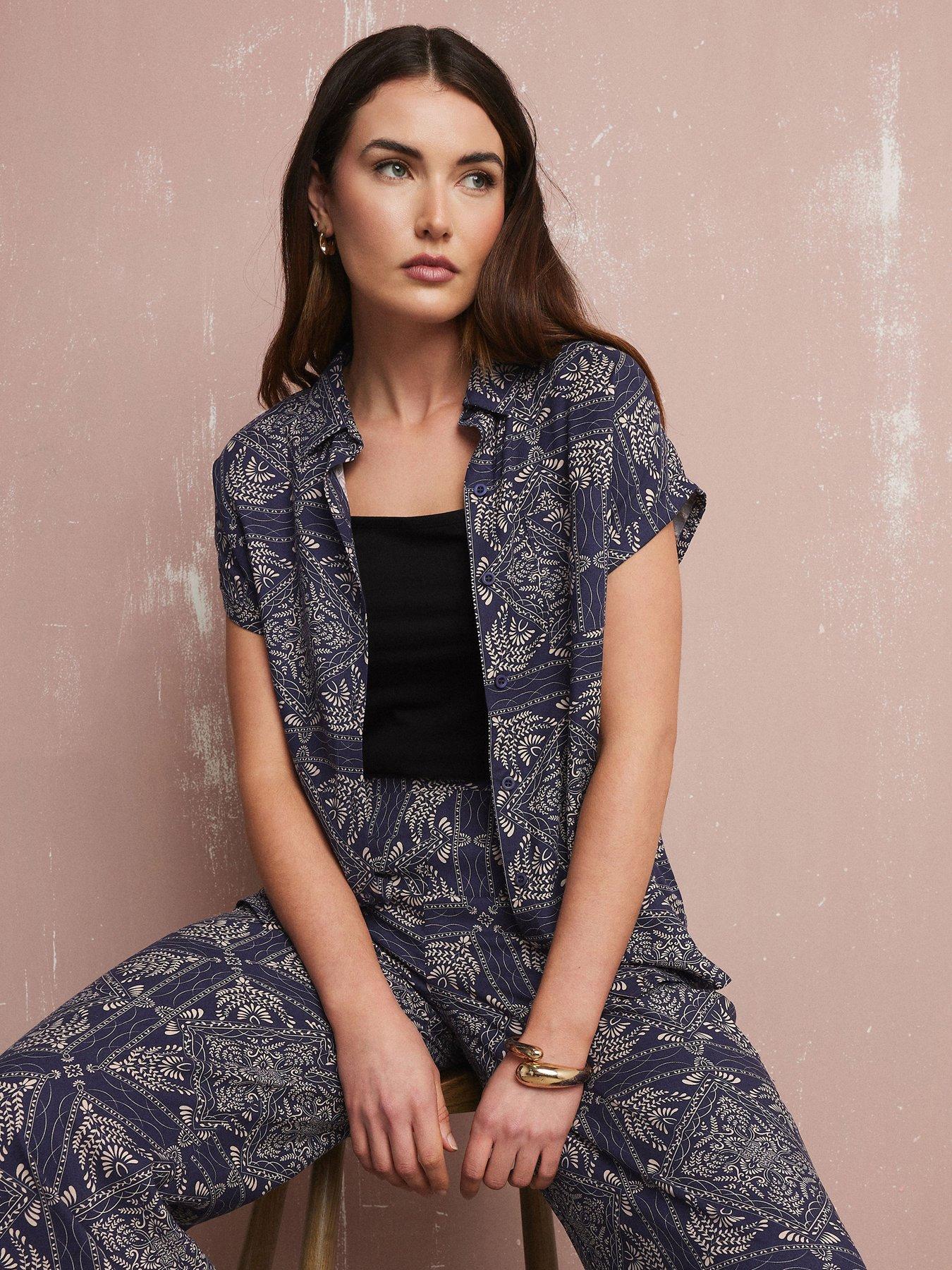 undefined Tall Tile Button Shirt