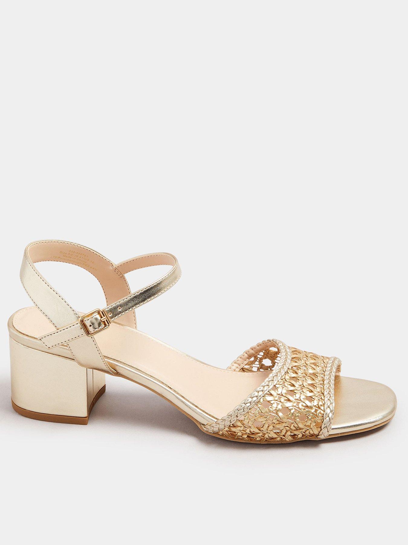 undefined Woven Block Heel Sandal