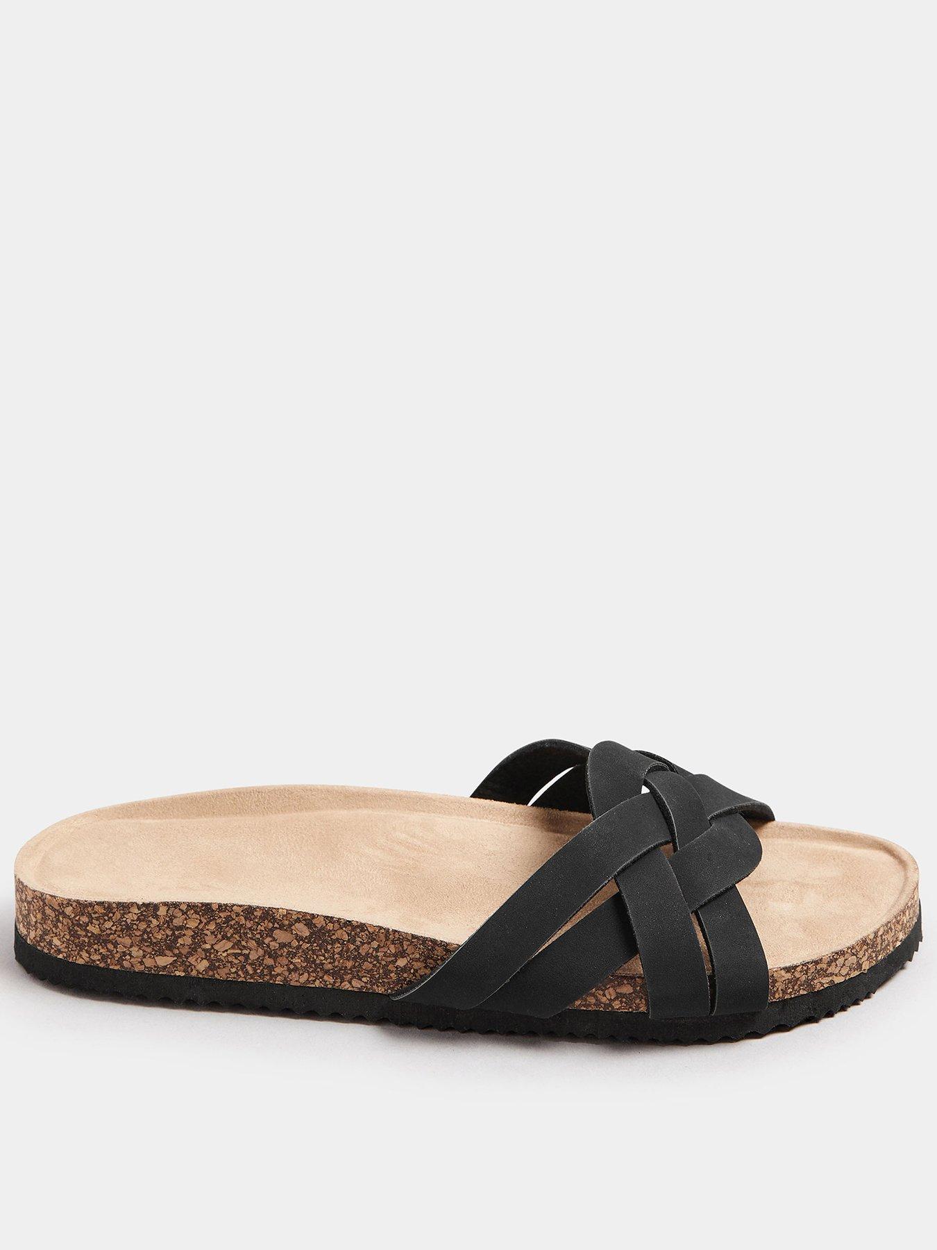 undefined Extra Wide Fit Multi Weave Mule Sandal