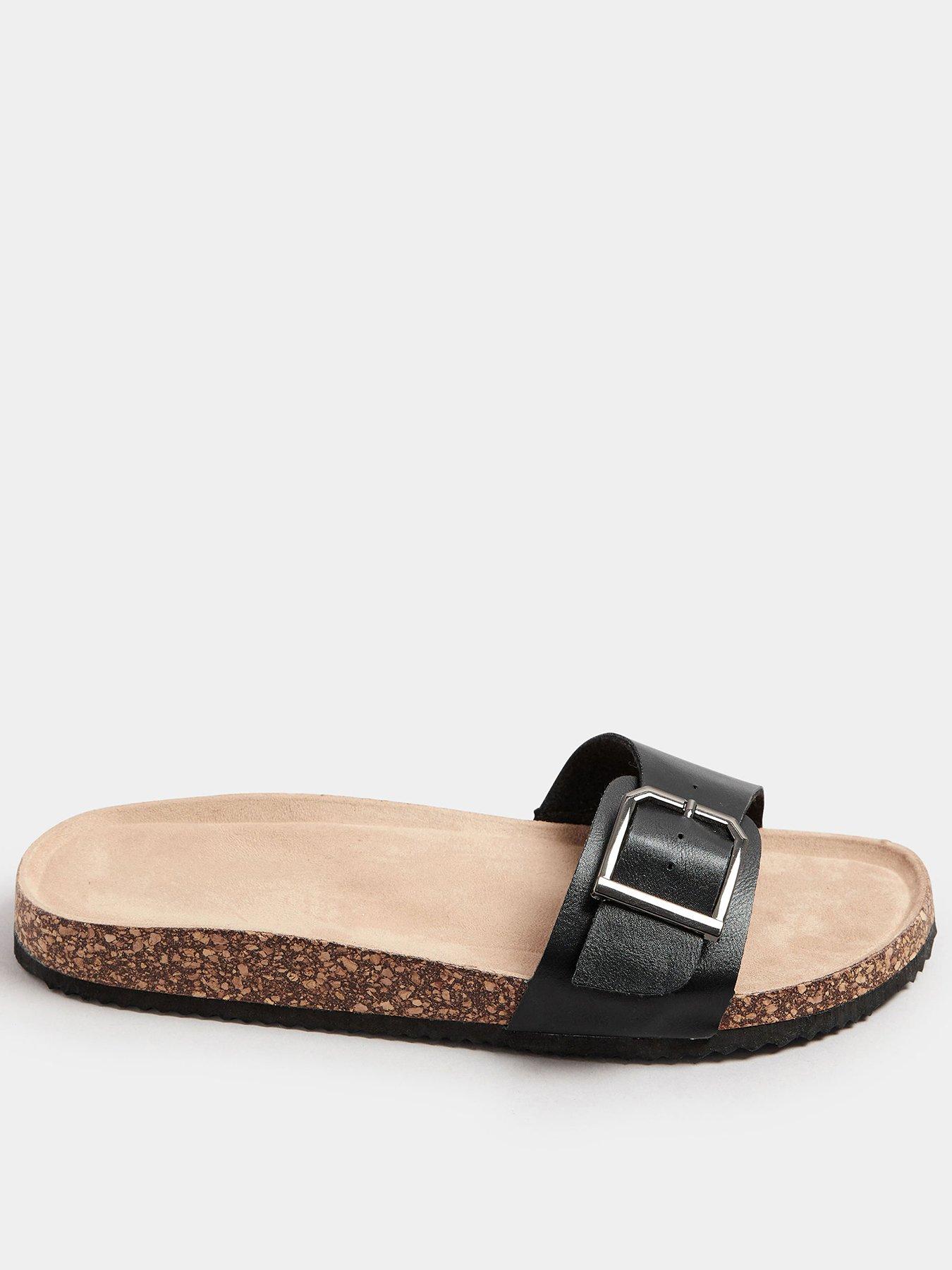 undefined Extra Wide Fit Single Buckle Mule Sandal