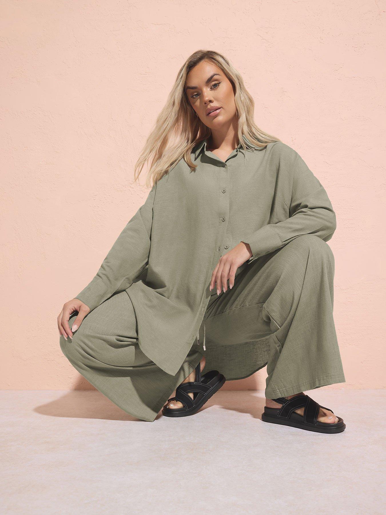 undefined Curve Long Sleeve Linen Shirt