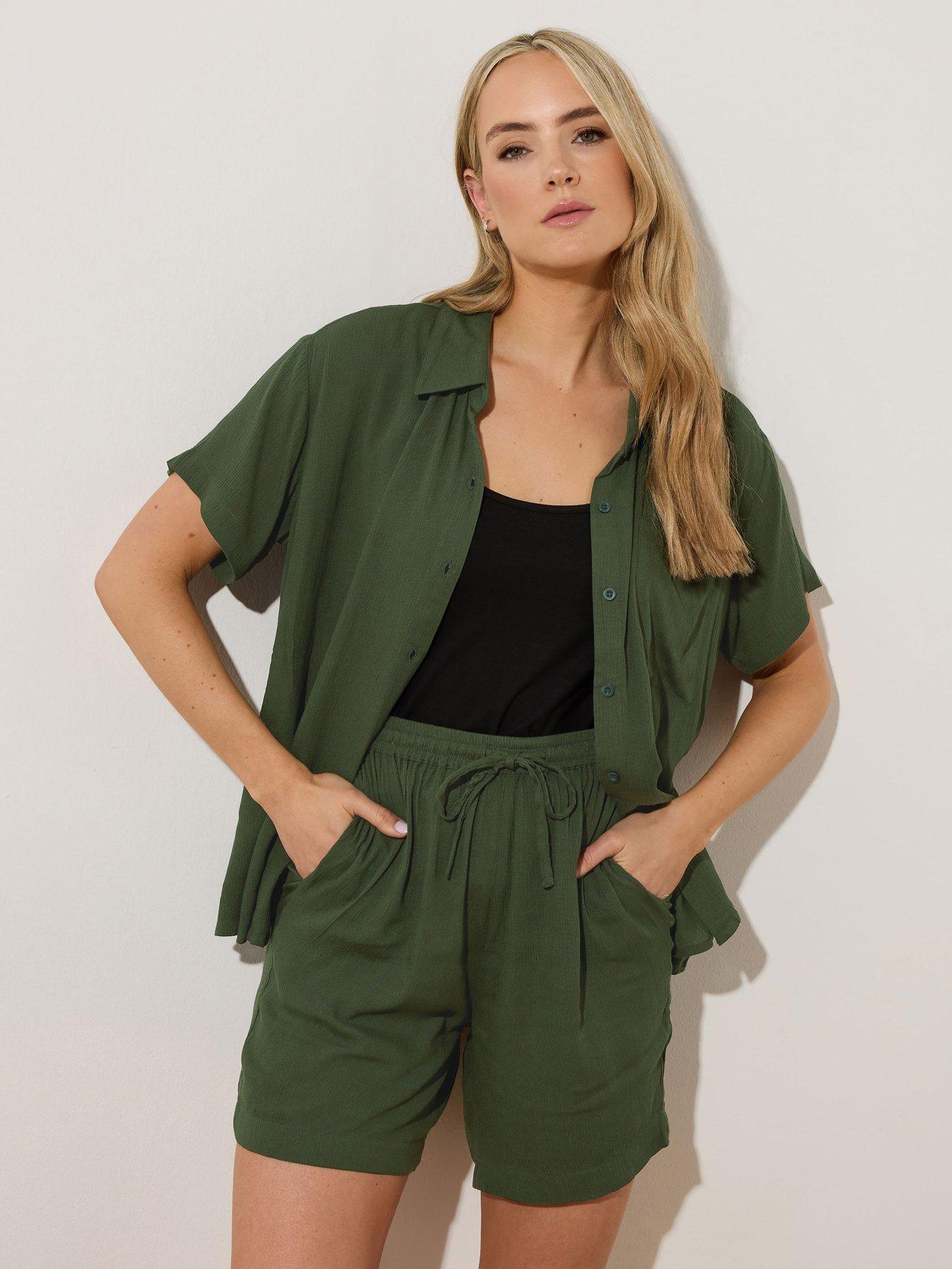long-tall-sally-tall-crinkle-short-green