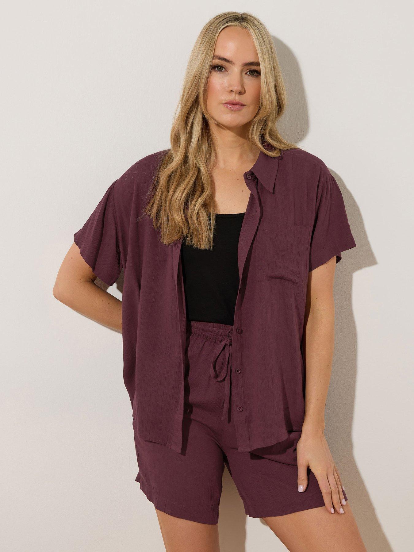 undefined Tall Crinkle Short Sleeve Shirt