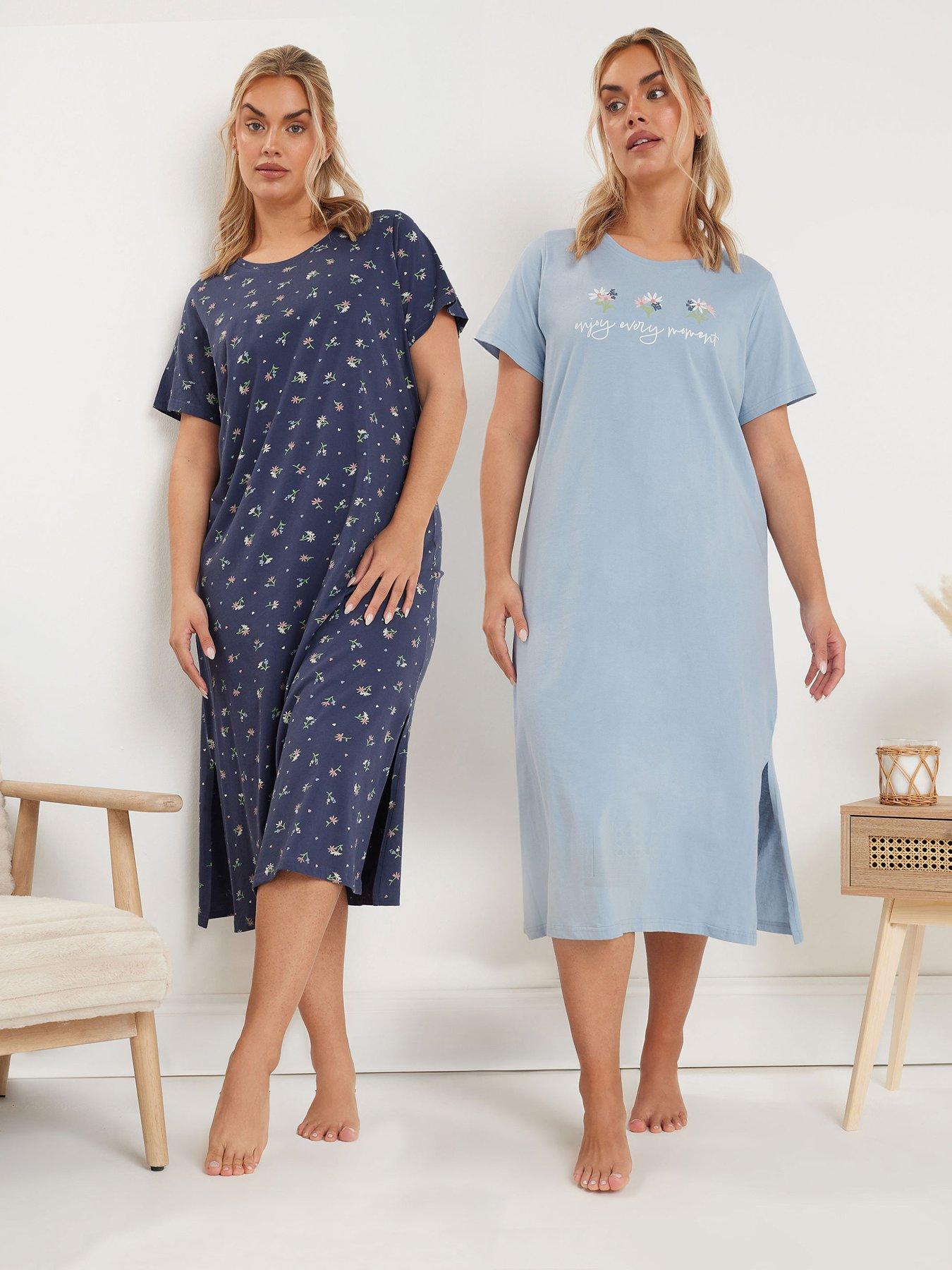 undefined Curve 2 Pack Spring Floral Midaxi Nightdress