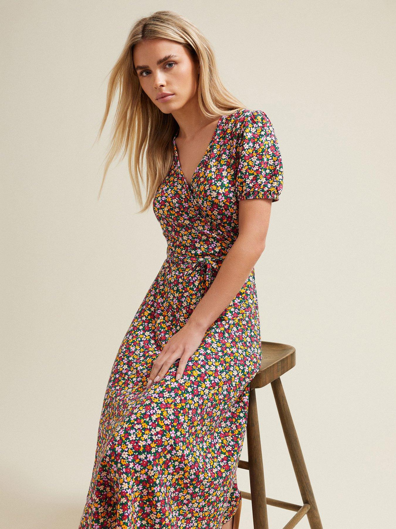 Image of M&Co Petite Jersey Wrap Dress
