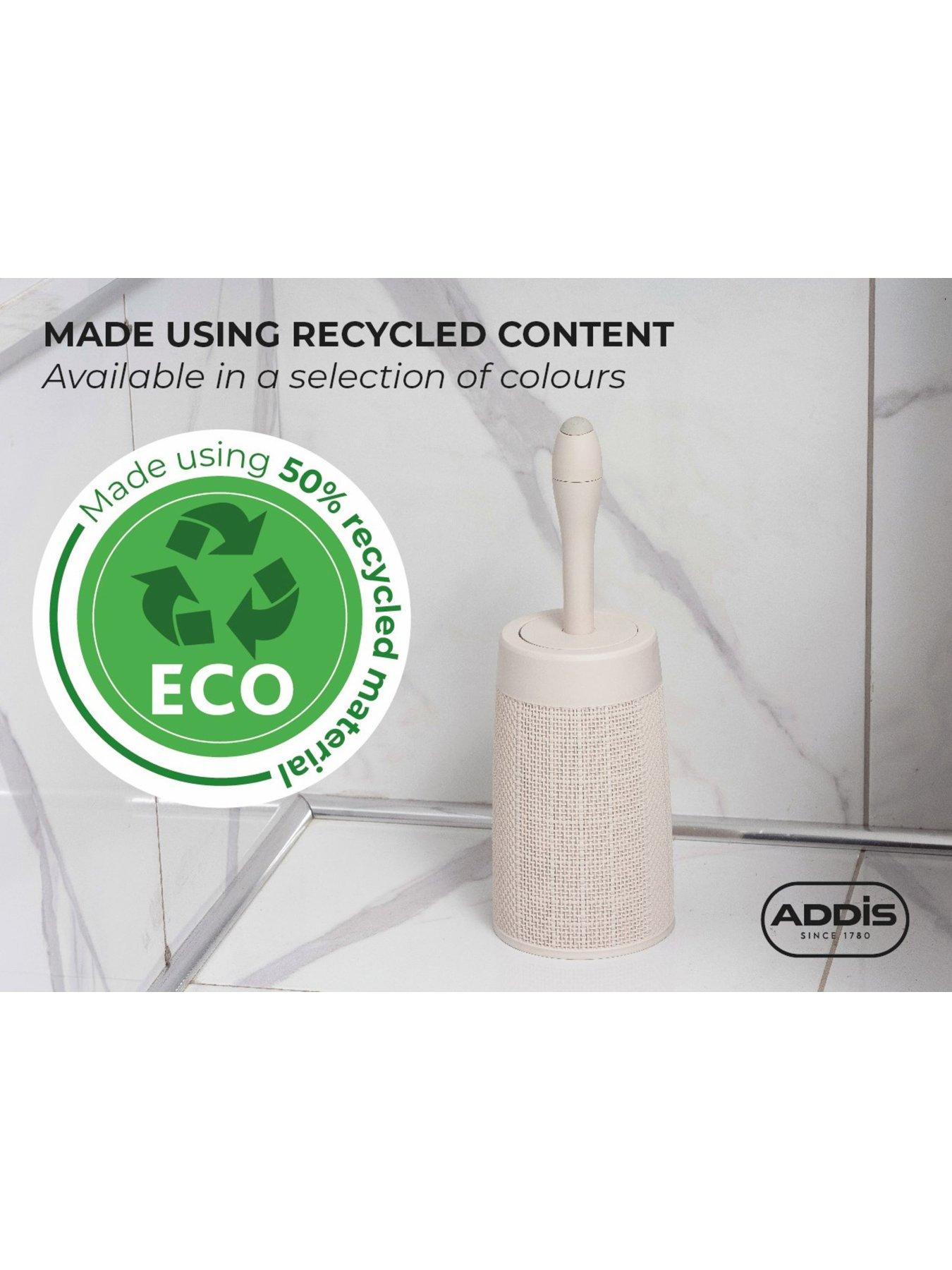 Image 3 of 6 of Addis Hessian Dispensing Toilet Brush with Holder &ndash; White
