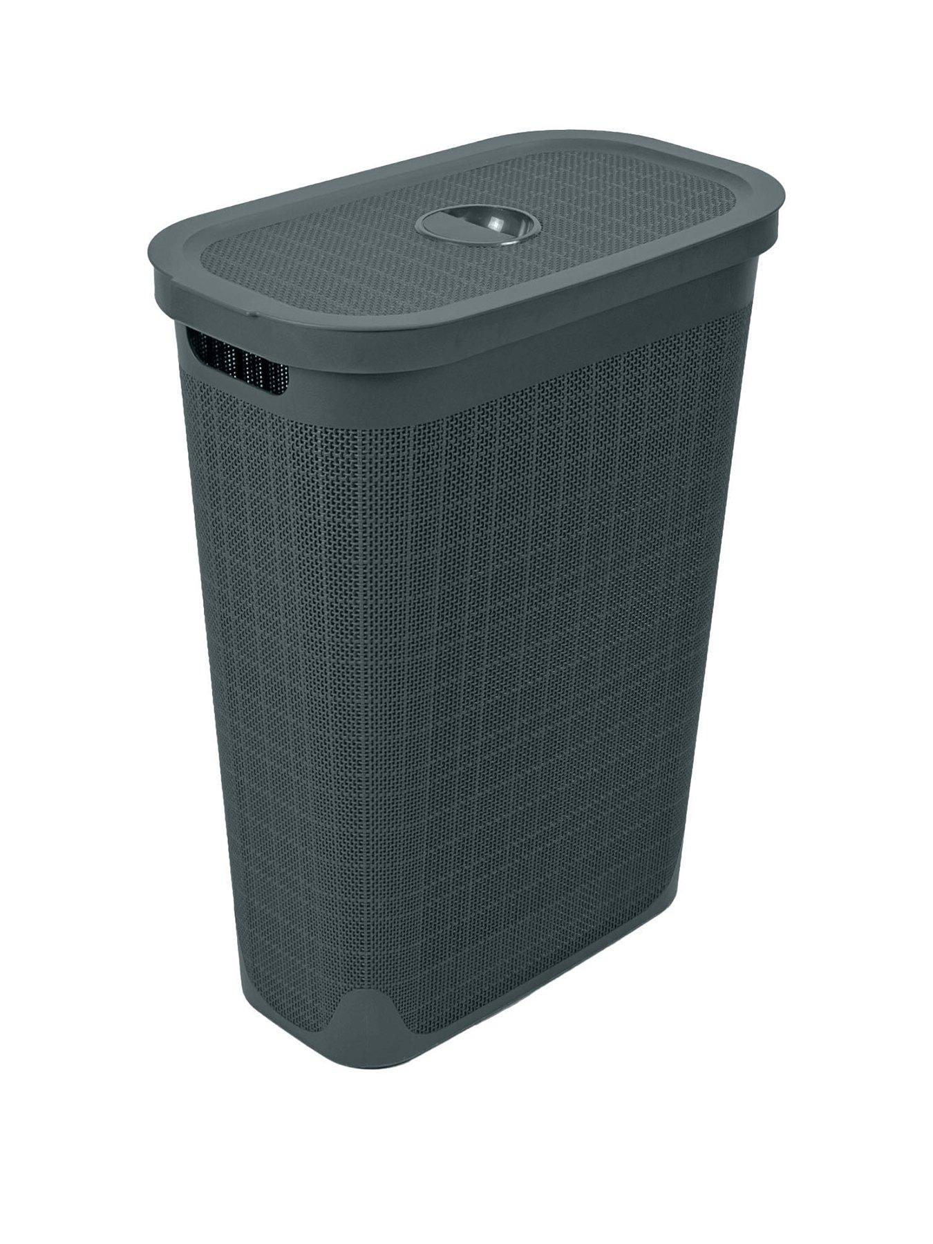 Addis Hessian-Effect 40-Litre Slim Laundry Hamper