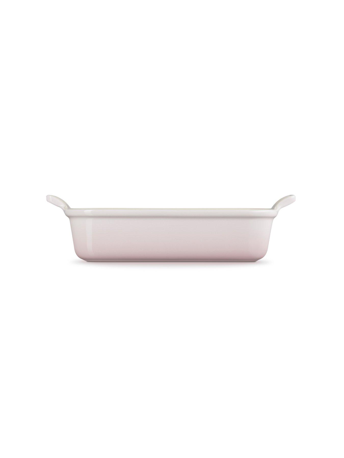 Image 4 of 5 of Le Creuset Heritage Stoneware 26 cm Deep Rectangular Dish - Pink