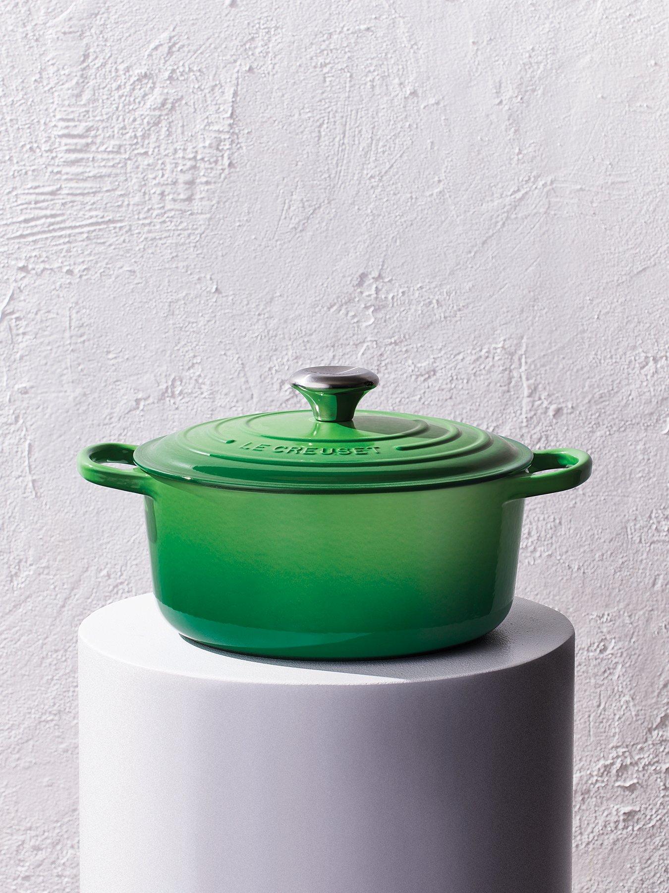 undefined Cast Iron Round 24 cm Casserole in Green