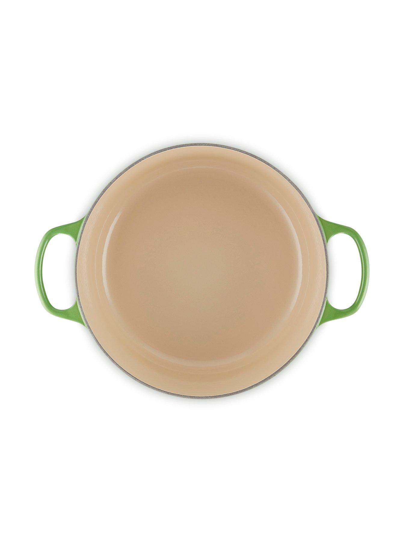 Image 7 of 7 of Le Creuset Cast Iron Round 28 cm Casserole in Green