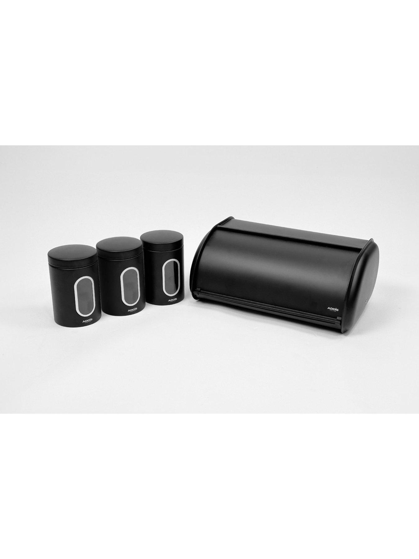 Image 6 of 6 of Addis Black Canister With Window - 3 Pack
