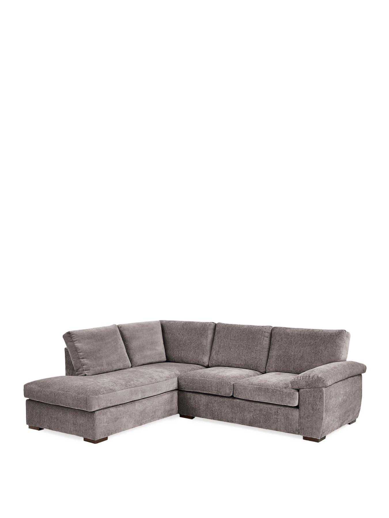 Image 2 of 7 of The Very Collection Salerno Standard Seater Fabric Left Hand Corner Chaise Sofa - Grey - FSC&reg; Certified